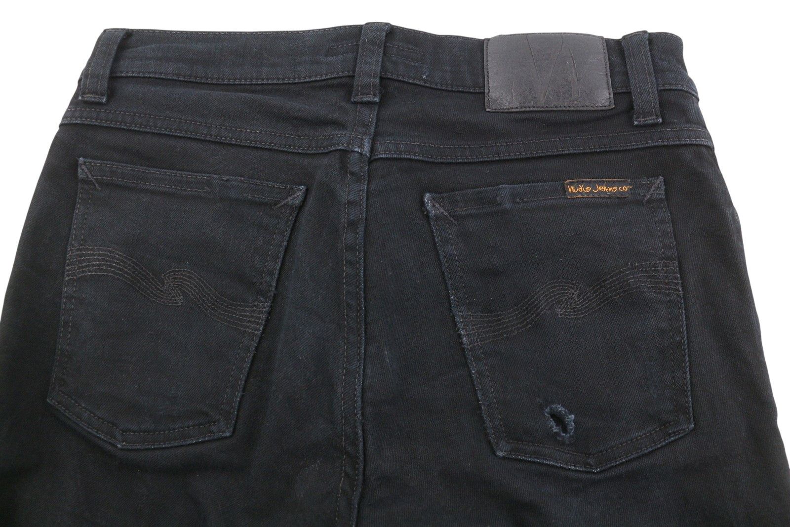 Nudie Jeans TILTED TOR W30/L32 Ever Black Organic Skinny Jeans 86719 Size US 30 / EU 46 - 9 Thumbnail