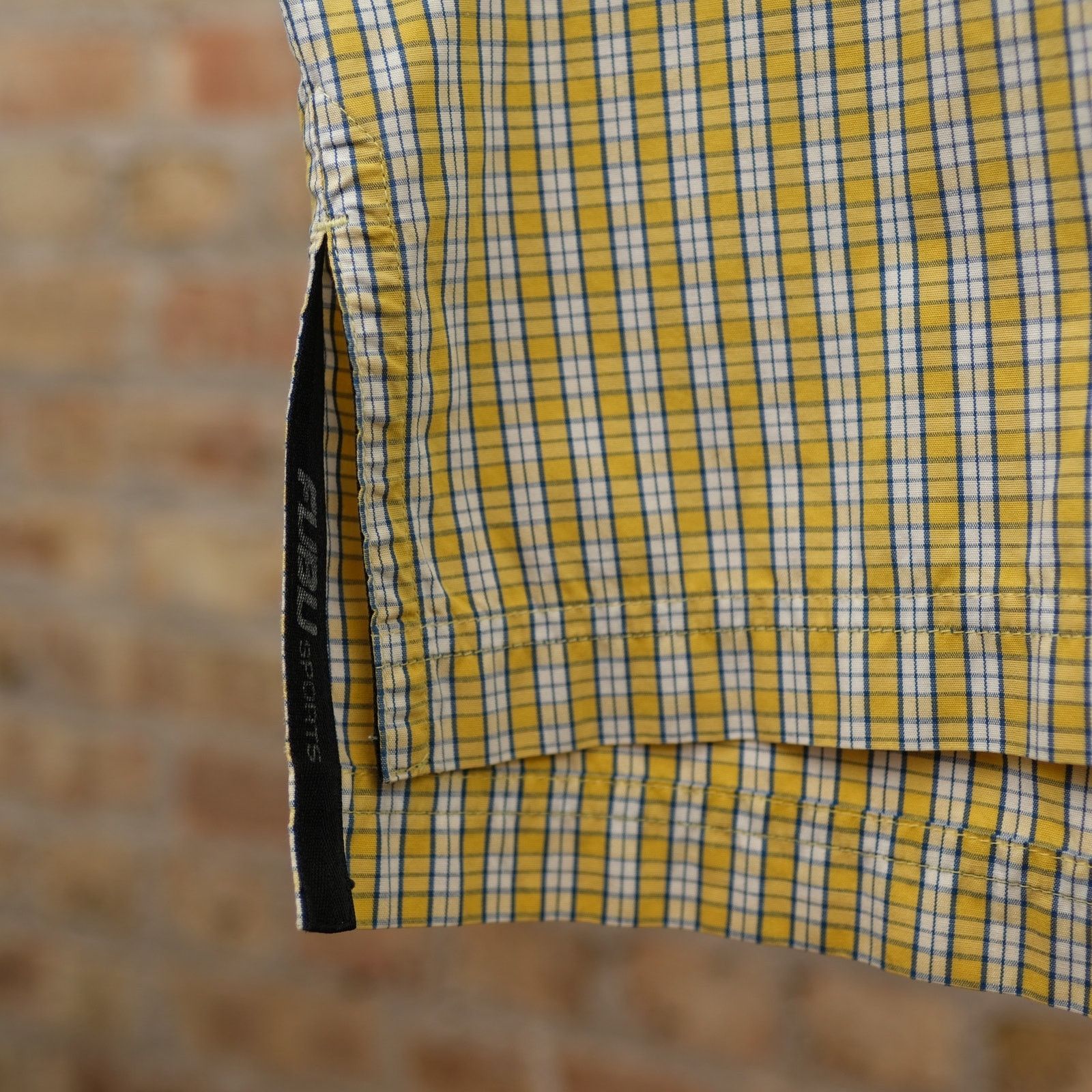 Fubu FUBU Y2K Men's Yellow Plaid S/S Button Down Shirt - Large Size US L / EU 52-54 / 3 - 3 Thumbnail