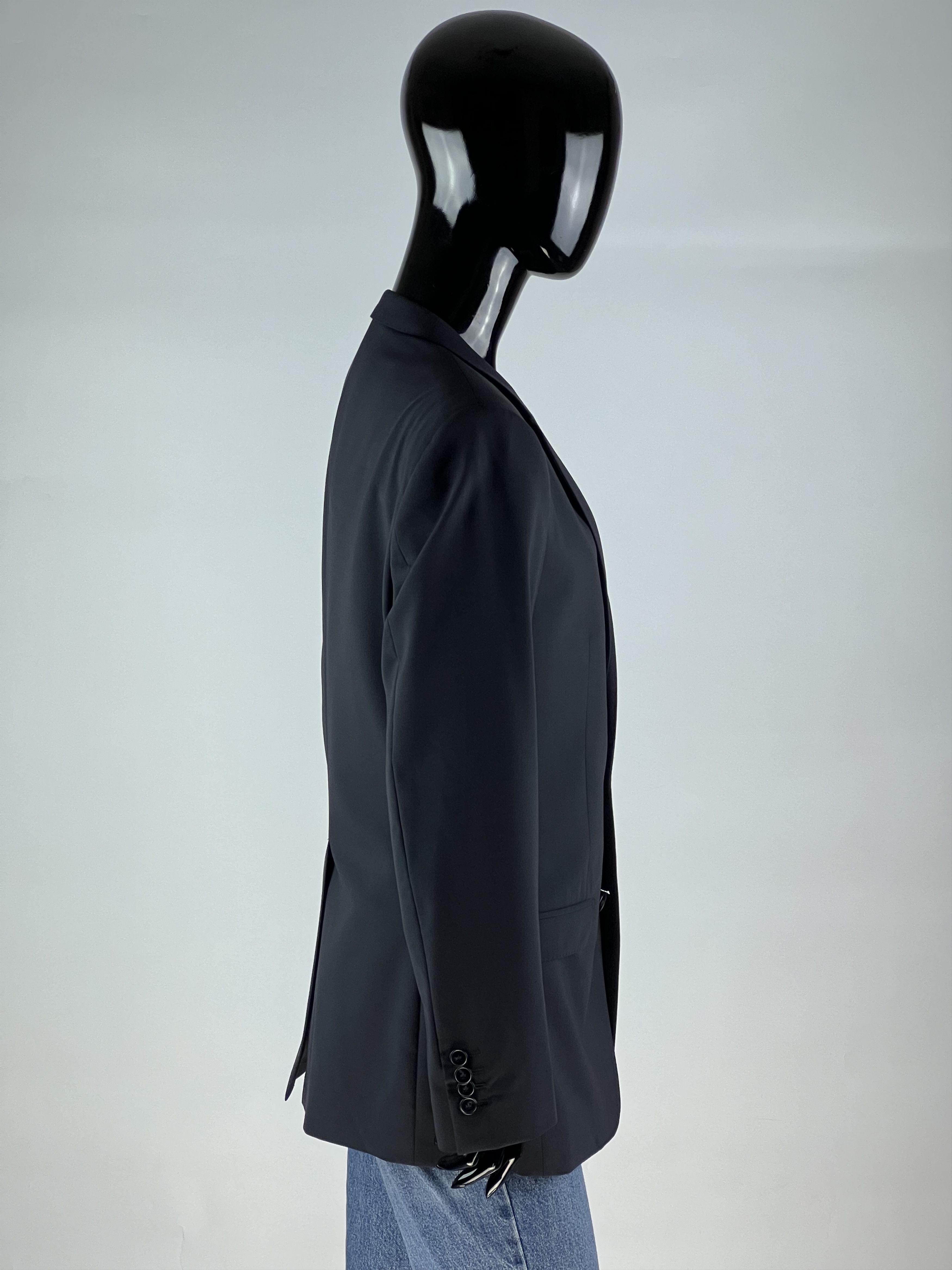 Dolce & Gabbana Dolce & Gabbana Gold Navy Blue Wool Blazer Jacket Size IT44 Size M / US 6-8 / IT 42-44 - 2 Thumbnail