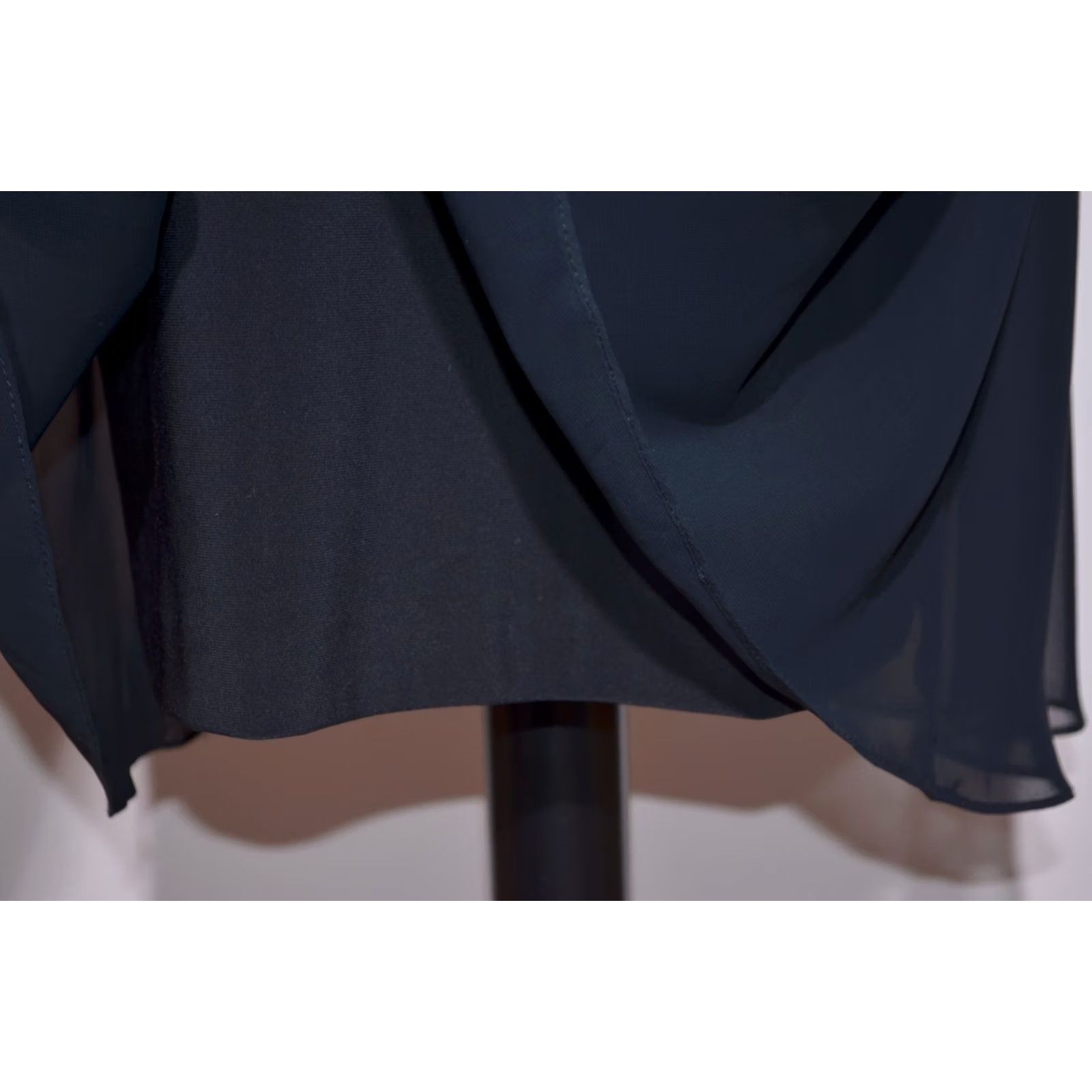 Joseph Ribkoff Joseph Ribkoff Black Chiffon Overlay Cape Shift Dress Sleeveless Back Zip UK18 Size XXL / US 16-18 / IT 52-54 - 5 Thumbnail
