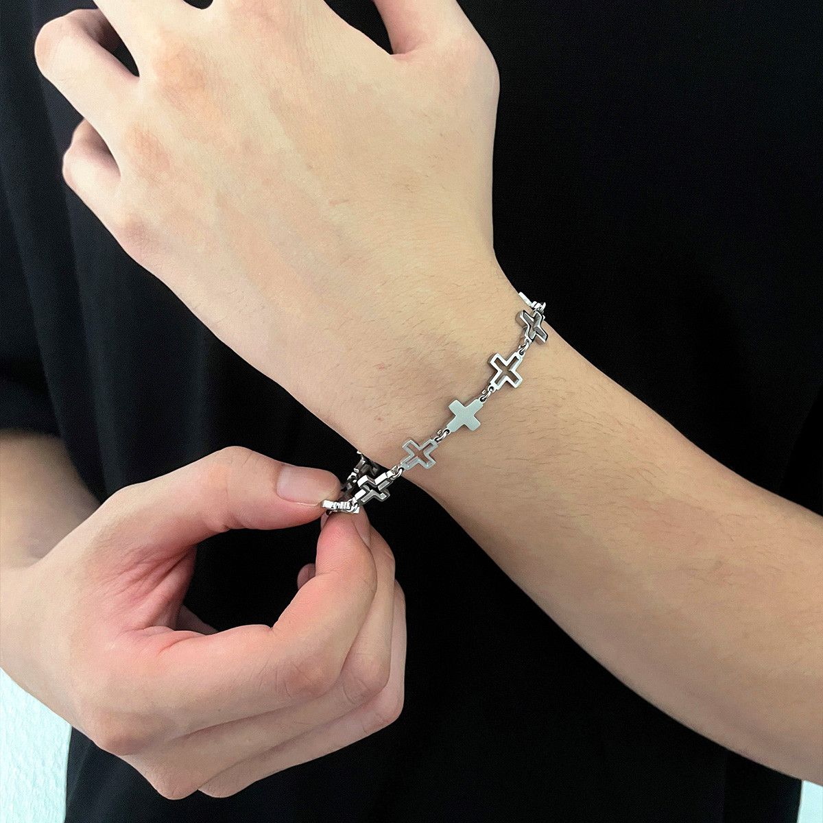 Jewelry Punk Bracelet Y2K Punk Chain Gotch Bracelets Chains Size ONE SIZE - 4 Thumbnail