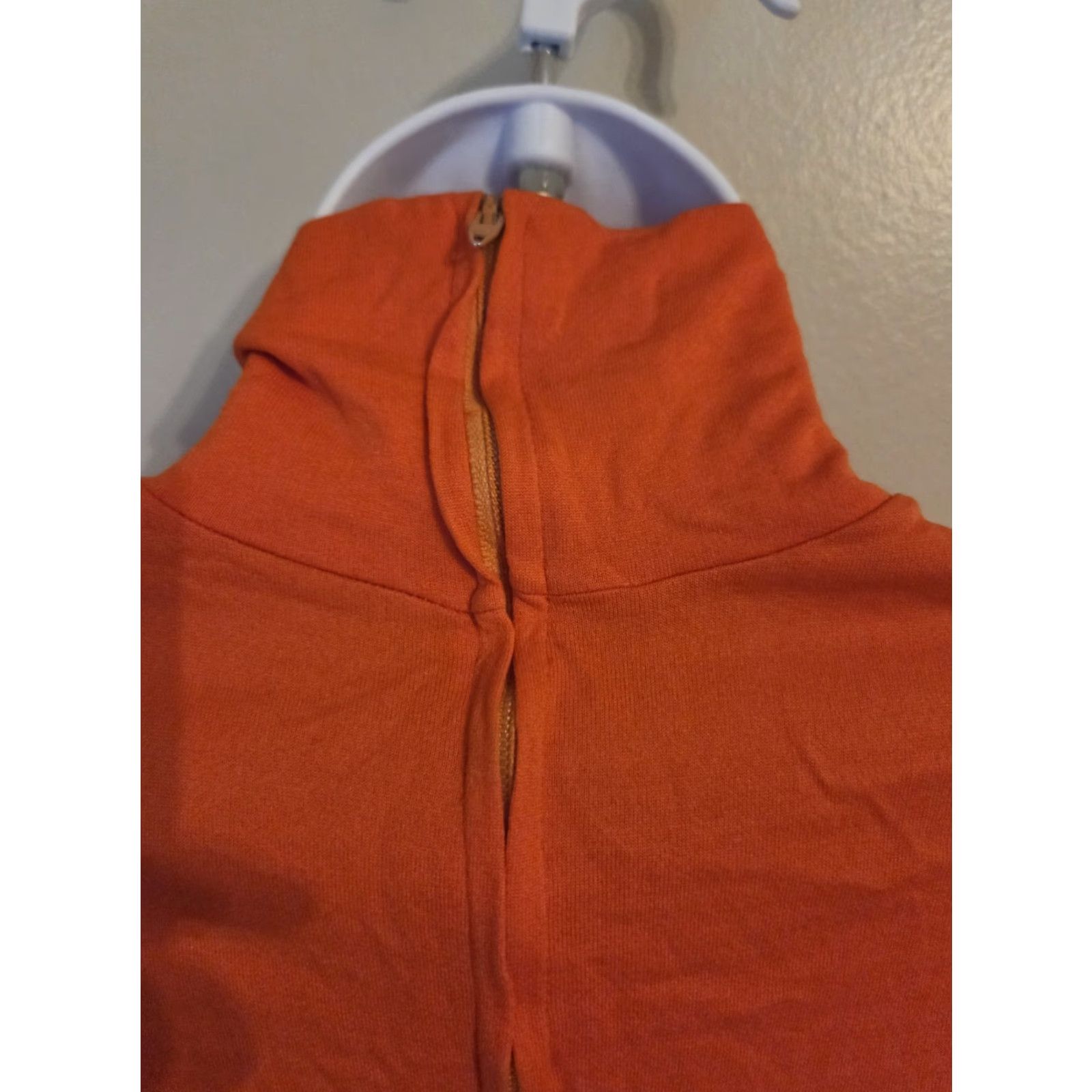Vintage VINTAGE Ulla by Vicki Cooper Orange Groovy Mod Polyester Turtleneck Dress Size M / US 6-8 / IT 42-44 - 7 Thumbnail