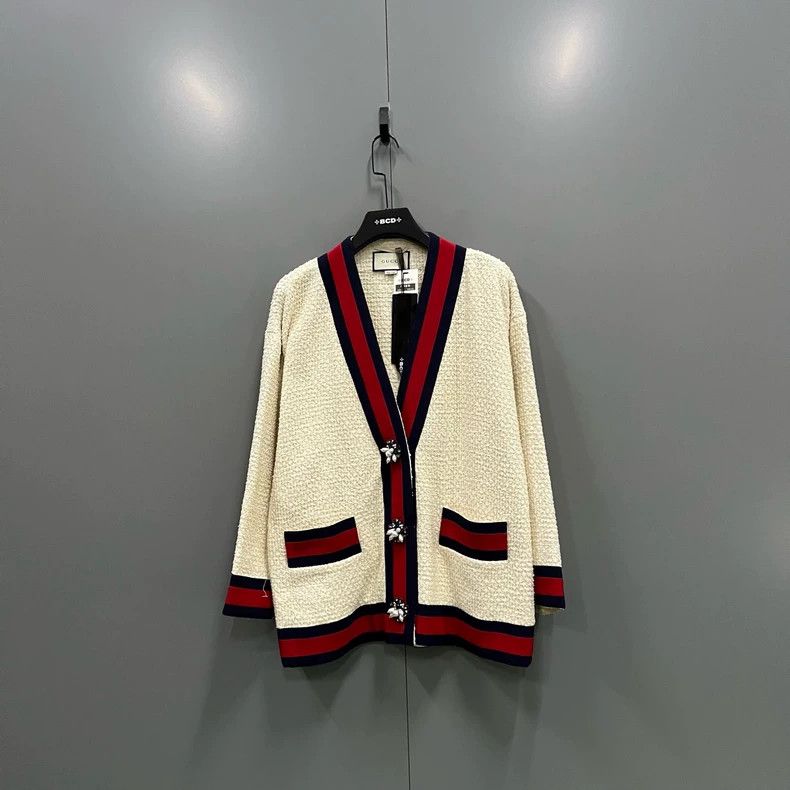 Gucci gucci color-blocked v-neck cardigan-dmc Size US M / EU 48-50 / 2 - 1 Thumbnail
