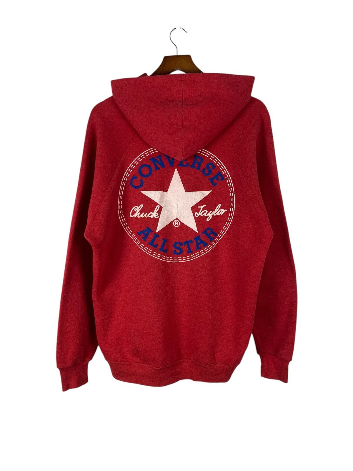 Converse × Vintage Vintage Made in USA Converse Classic Logo Hoodie Size US XL / EU 56 / 4 - 1 Thumbnail