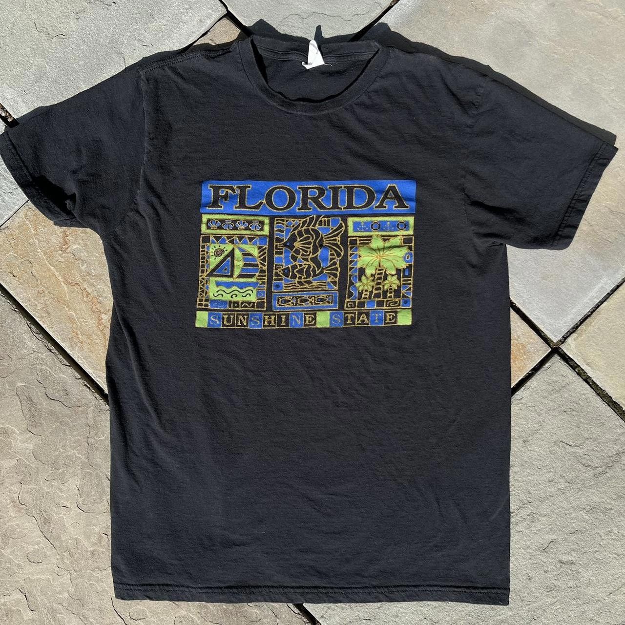 Other Y2K Florida Sunshine State Black Graphic T-Shirt Size US M / EU 48-50 / 2 - 1 Thumbnail
