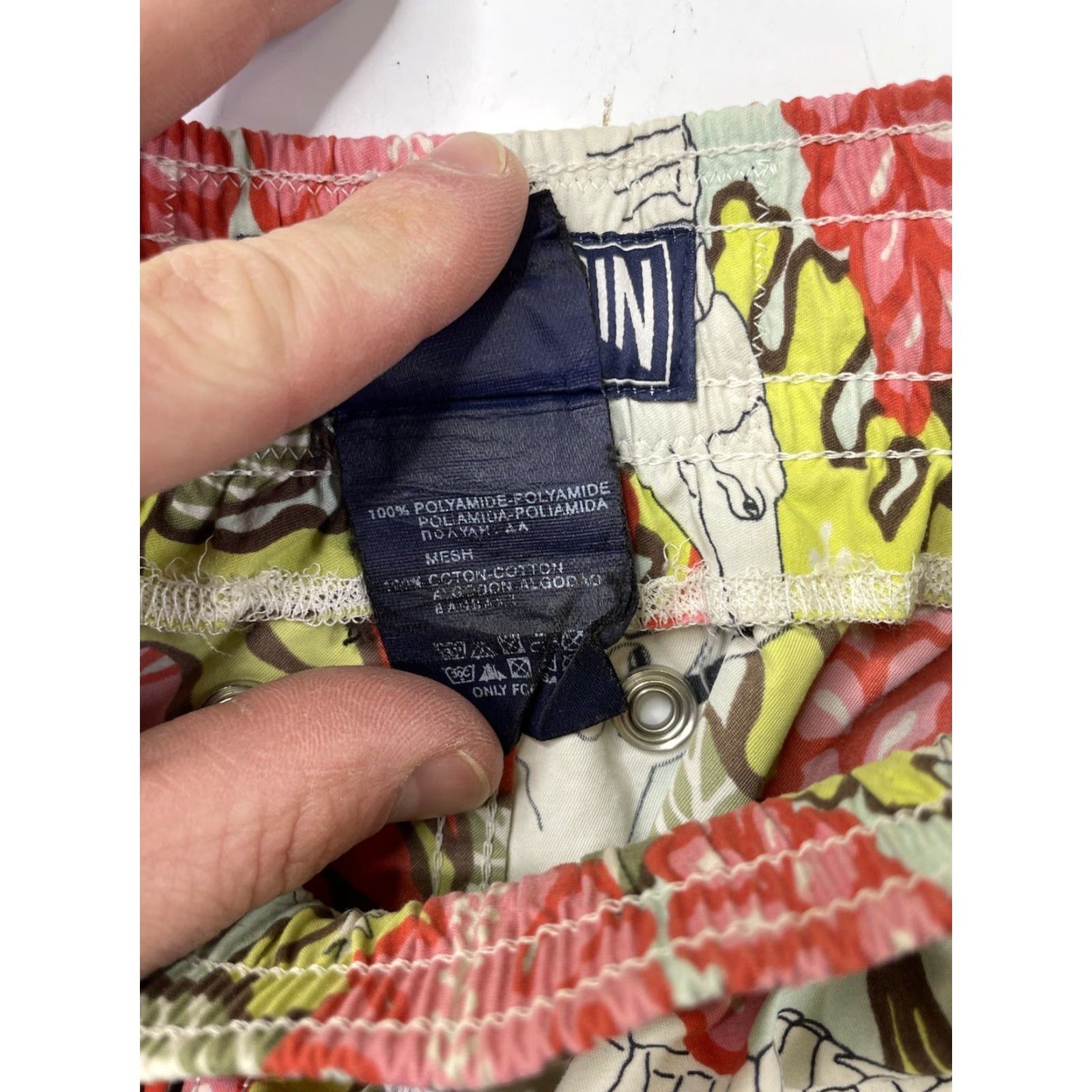 Vilebrequin Vilebrequin Swim Shorts Crocodile Floral Pattern Unlined Mens XL Multicoloured Polyamide Pockets Drawstring Holiday Board Shorts Size US 36 / EU 52 - 4 Thumbnail