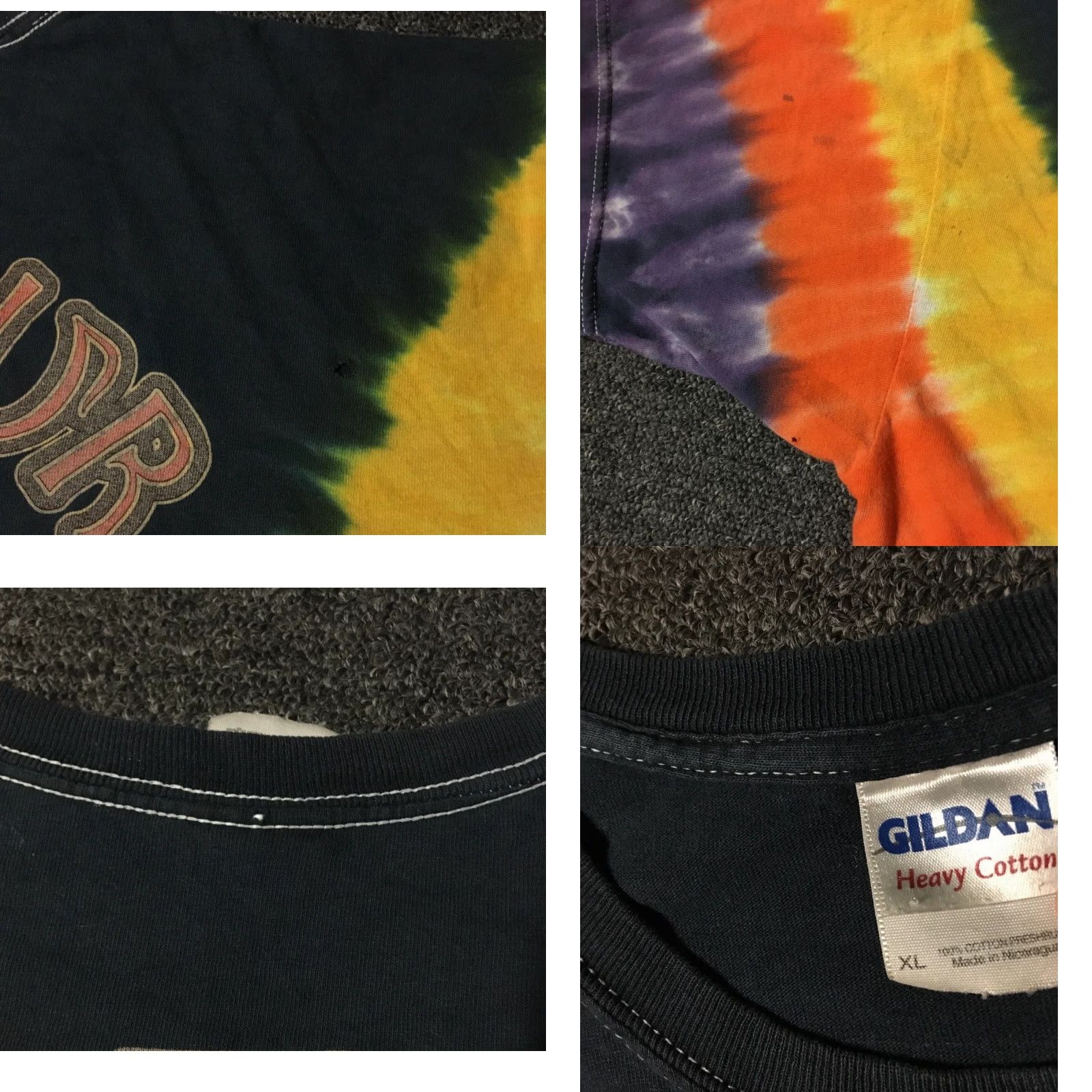 Vintage VINTAGE Grateful Dead Shirt L Purple Tie Dye 60s 70s 80s Hippie Rock Graphic Tee Mens Concert Woodstock Further Tour 2011 Faded Distress Shirts Size US L / EU 52-54 / 3 - 9 Thumbnail