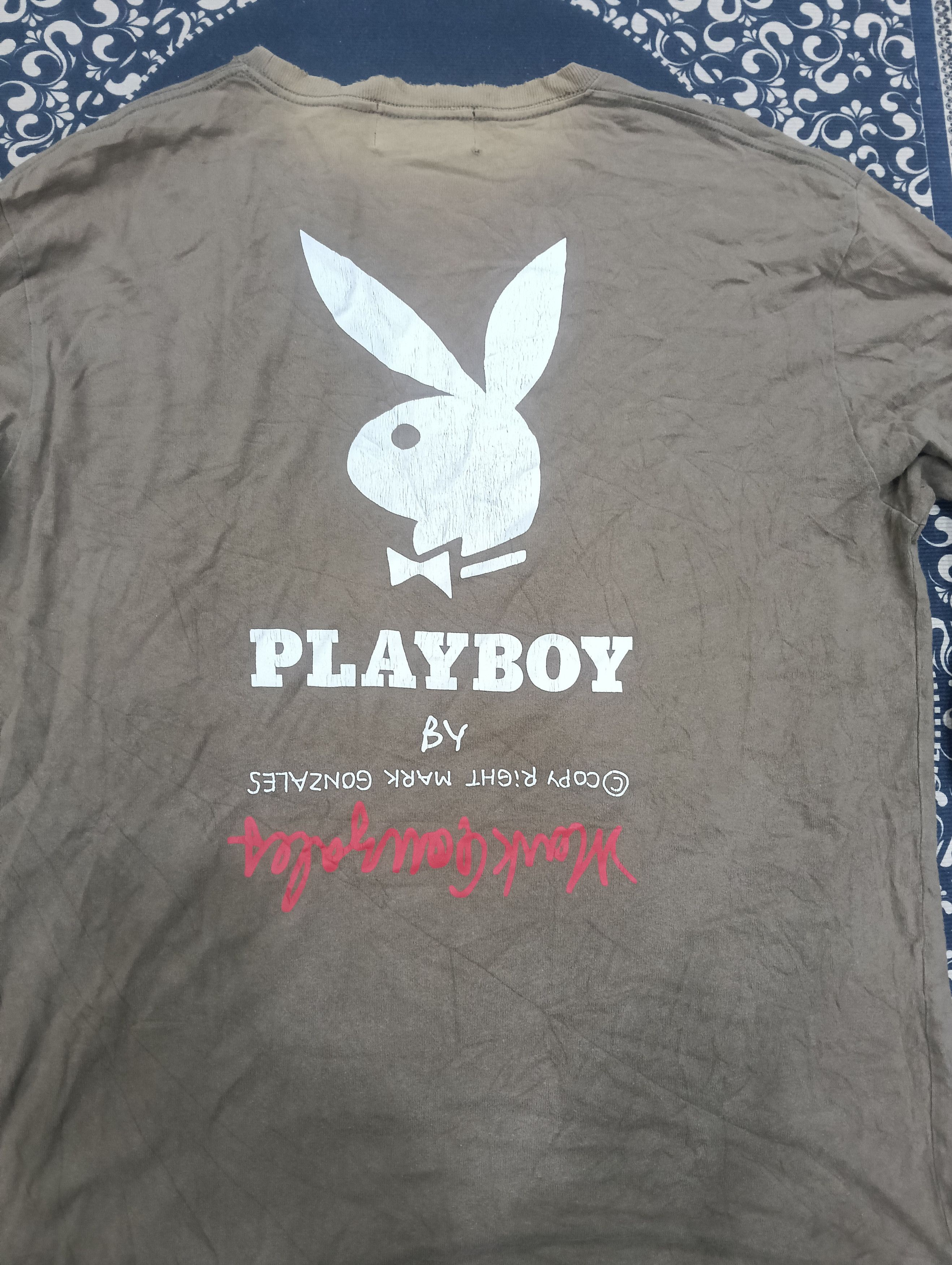 Playboi Carti Mark Gonzales X Playboy Collab Shirt Size US L / EU 52-54 / 3 - 7 Thumbnail