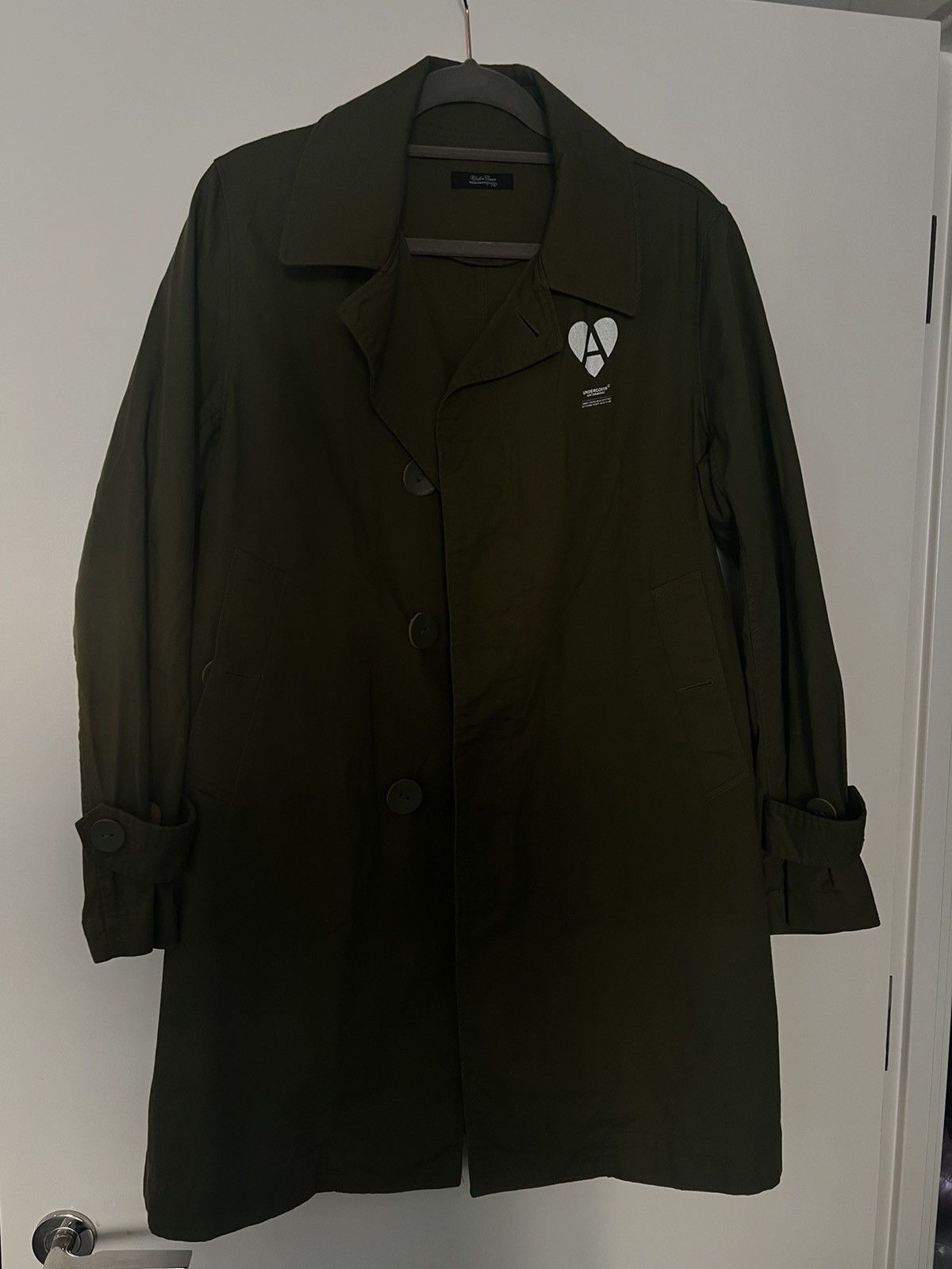 image of Jun Takahashi x Undercover Aw16 Fucked With The Past / Future Coat Size M in Green, Men's