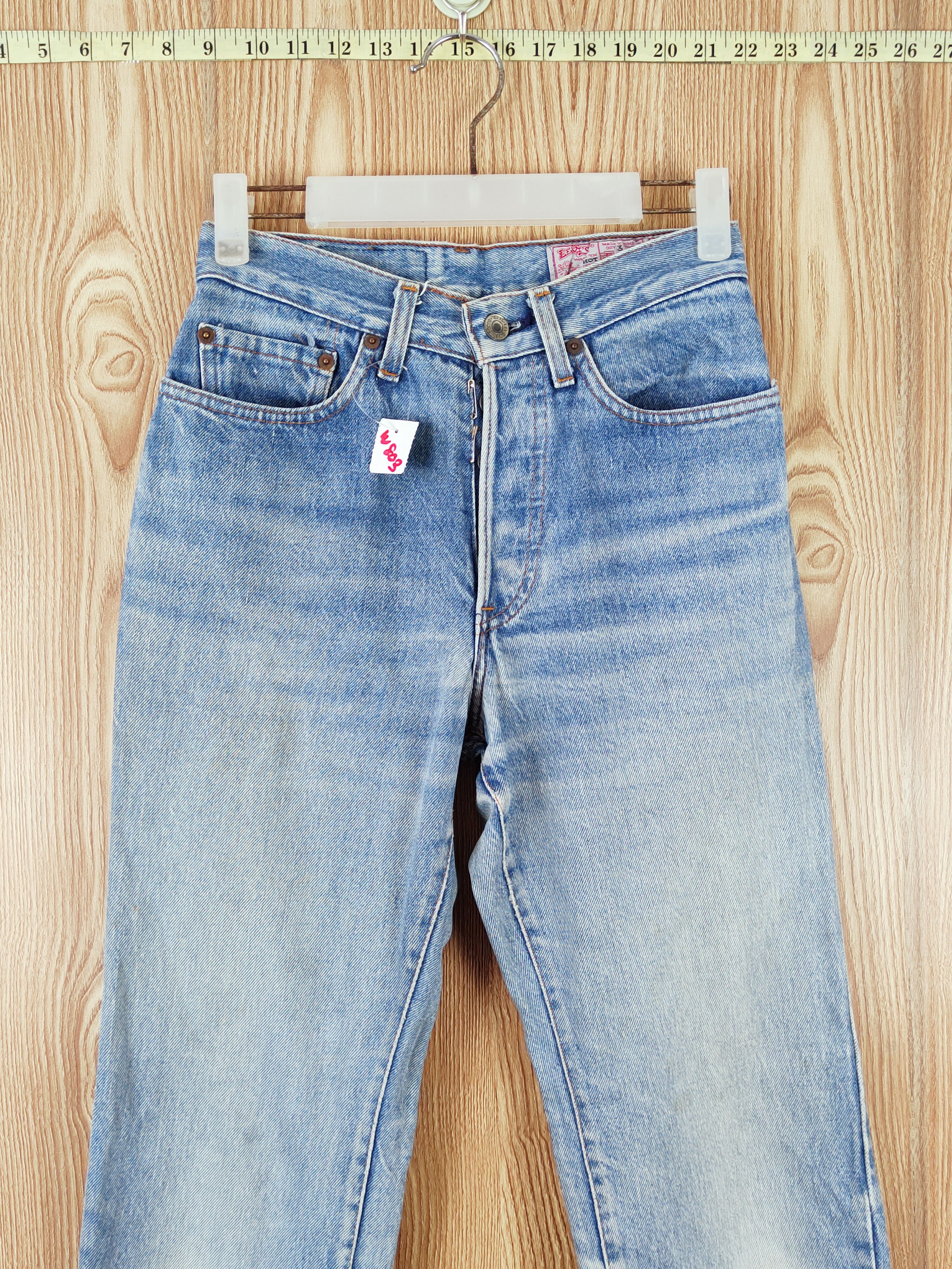 Japanese Brand Levi's Blue Distressed Ripped denim Jeans #W803 Size US 26 / EU 42 - 2 Thumbnail