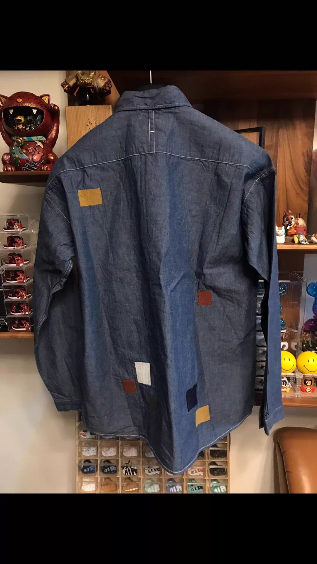 FDMTL Fdmtl New Cotton Denim Patchwork Long Sleeve Shirt Size 2 Size US M / EU 48-50 / 2 - 2 Thumbnail