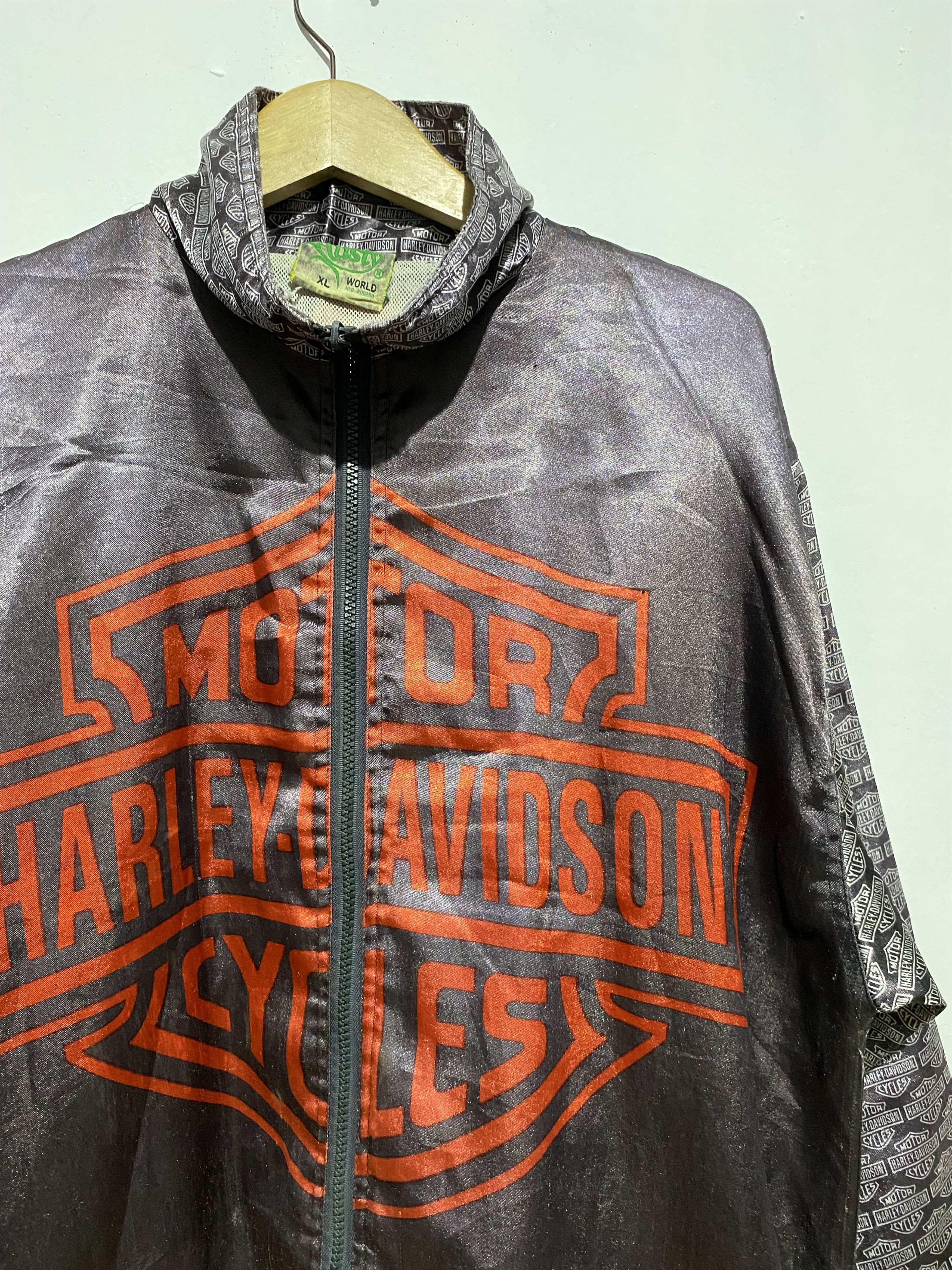 Harley Davidson × Vintage Harley davidson big logo light jacket Size US XL / EU 56 / 4 - 3 Thumbnail