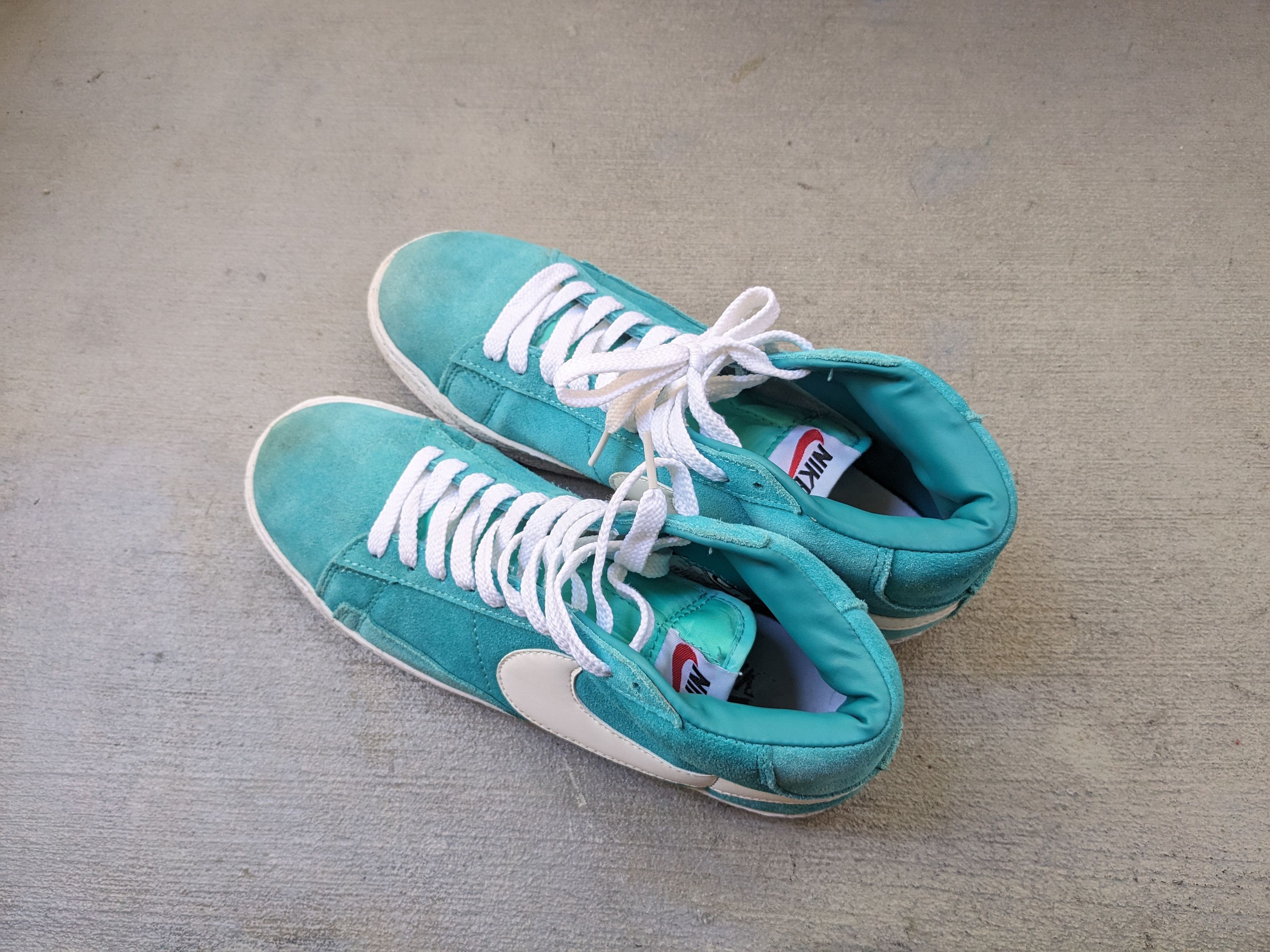 Nike Nike Blazer Premium Green Suede 511427-302 High Size US 10 / EU 43 - 14 Thumbnail