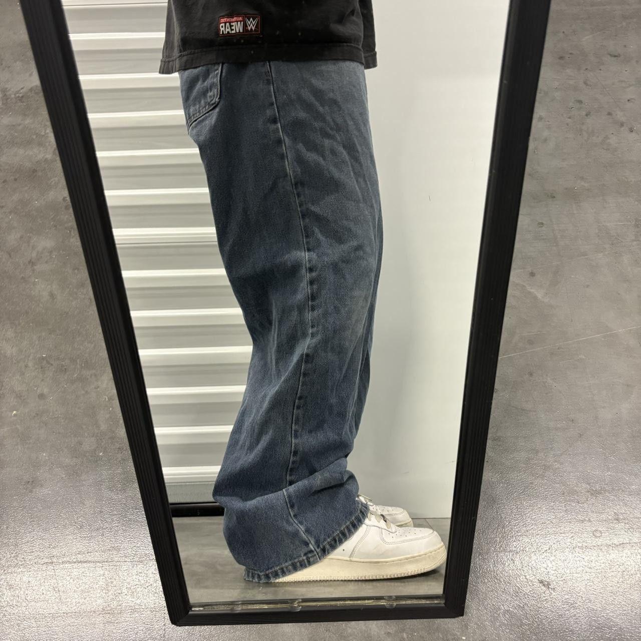 Vintage Crazy Vintage Y2K/2000s Super Baggy Streetwear Skater Medium Blue Wash Denim Jeans! Size US 38 / EU 54 - 2 Thumbnail