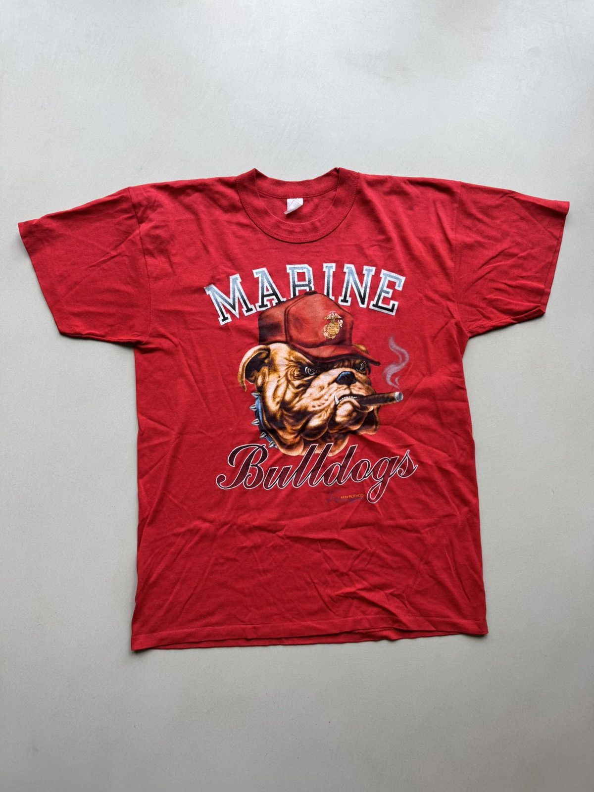 80’s Marine Bulldogs Army Tshirt Vintage