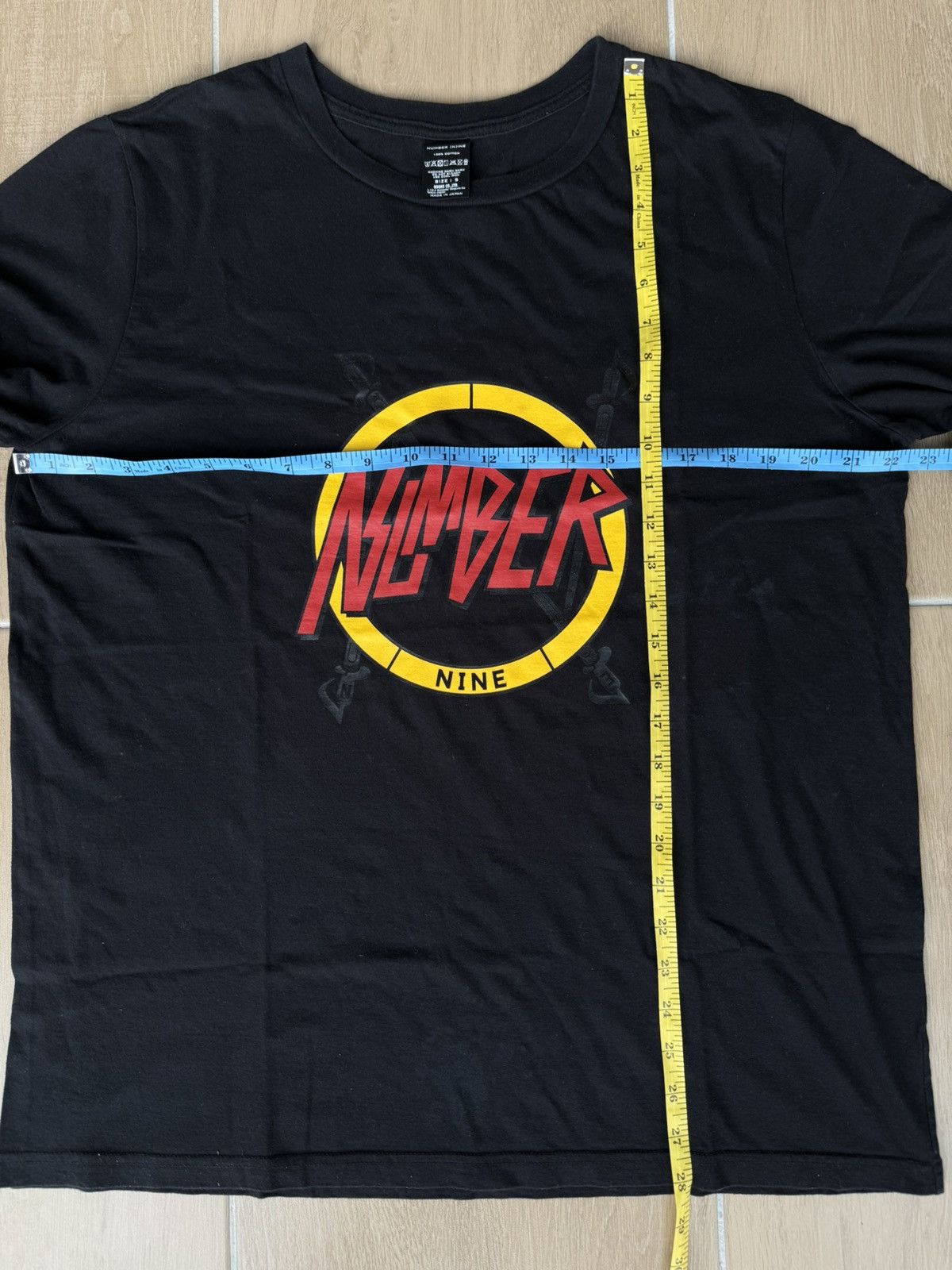 Number (N)ine Number (N)ine Black Like Slayer Tee Sise 5 Size US L / EU 52-54 / 3 - 9 Thumbnail