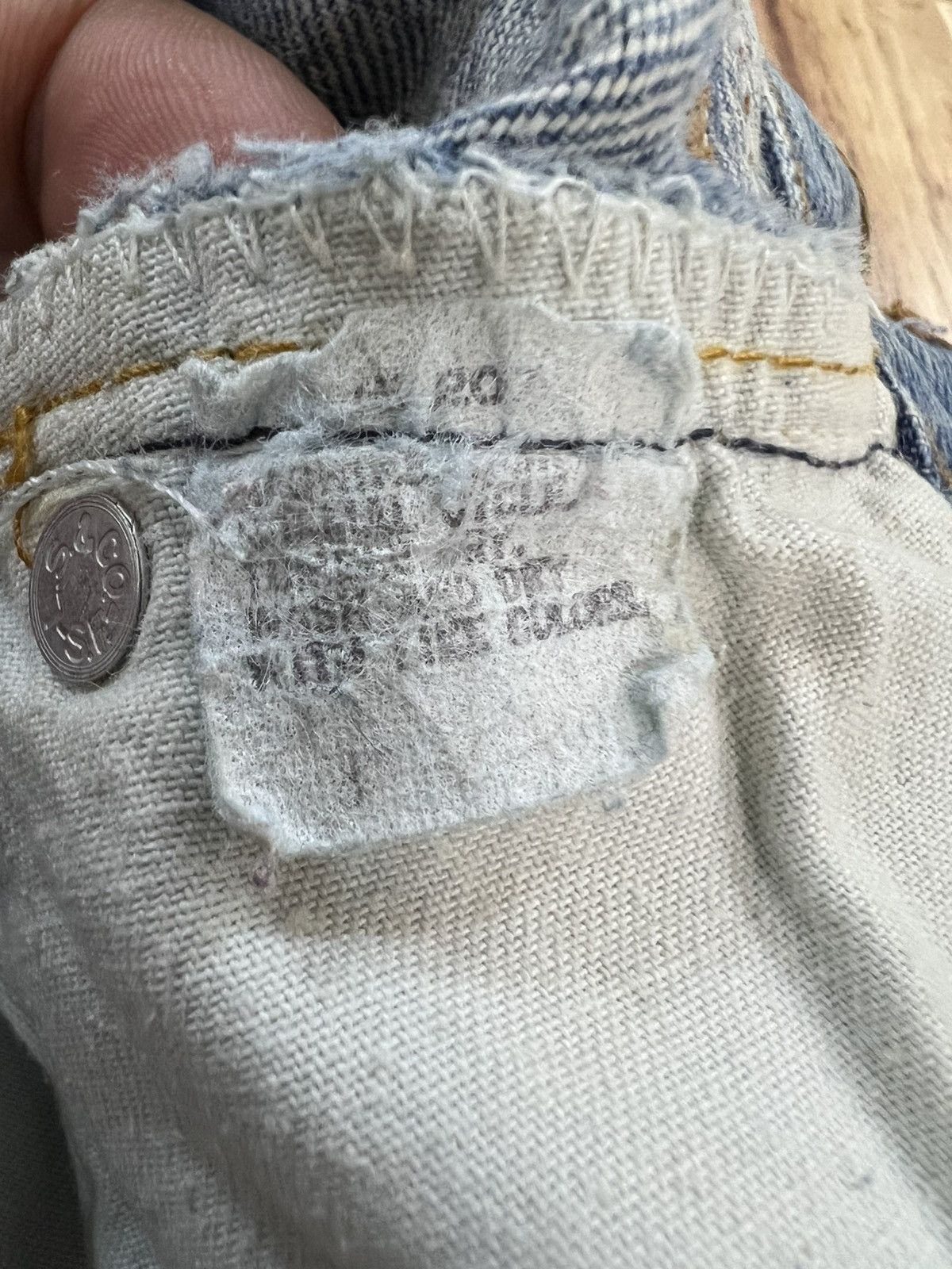 Levi's Vintage 80’s Levis 501 0115 Non Selvedge Button 524 Denim Size US 30 / EU 46 - 9 Thumbnail
