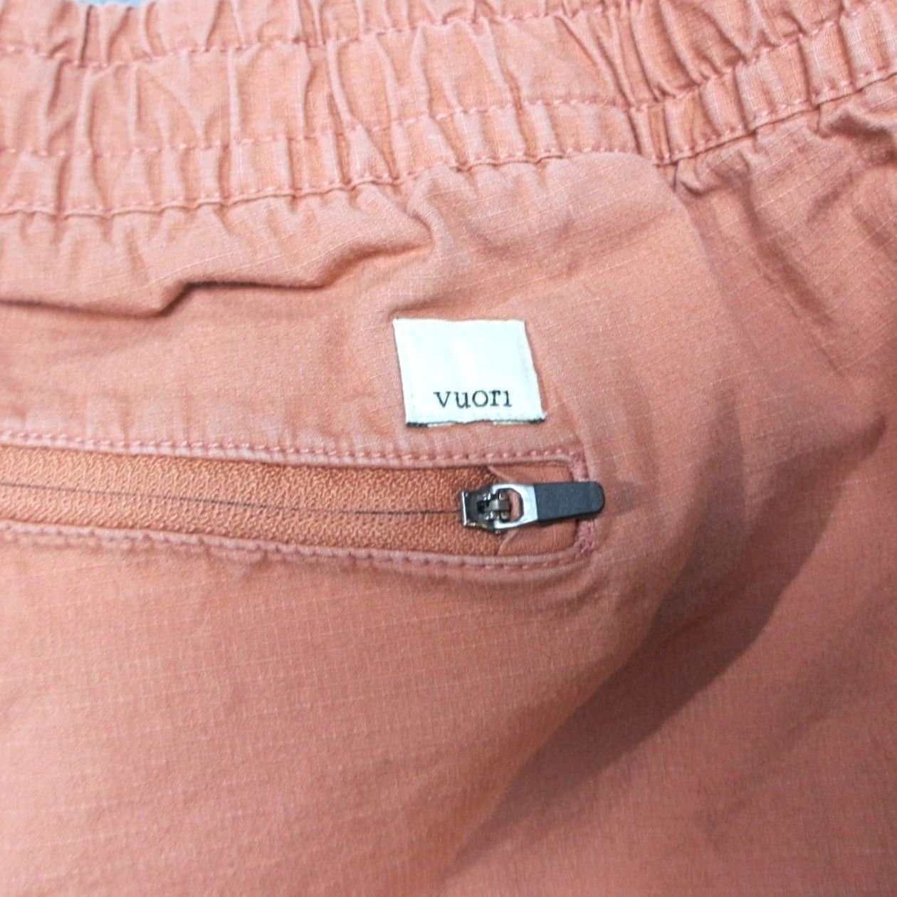 Vuori Vuori Shorts Womens Large Orange Ripstop Raw Hem Everyday Utility Beach Pockets Size 36" / US 14 / IT 50 - 6 Thumbnail
