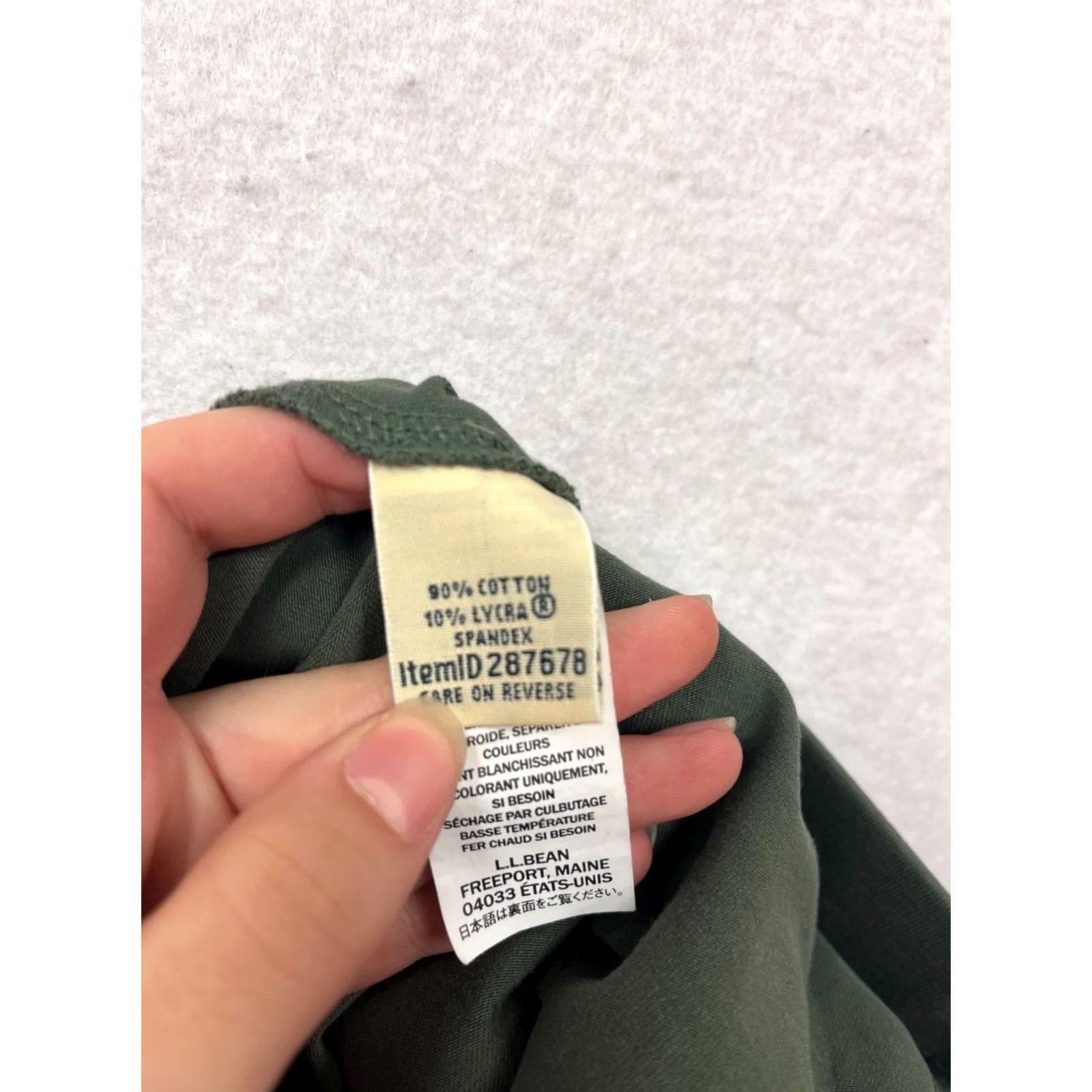 Vintage L.L.Bean Pants Dark Green Cotton Blend Straight Leg Size S Regular Unisex Adults Chino Casual Size 28" / US 6 / IT 42 - 4 Thumbnail