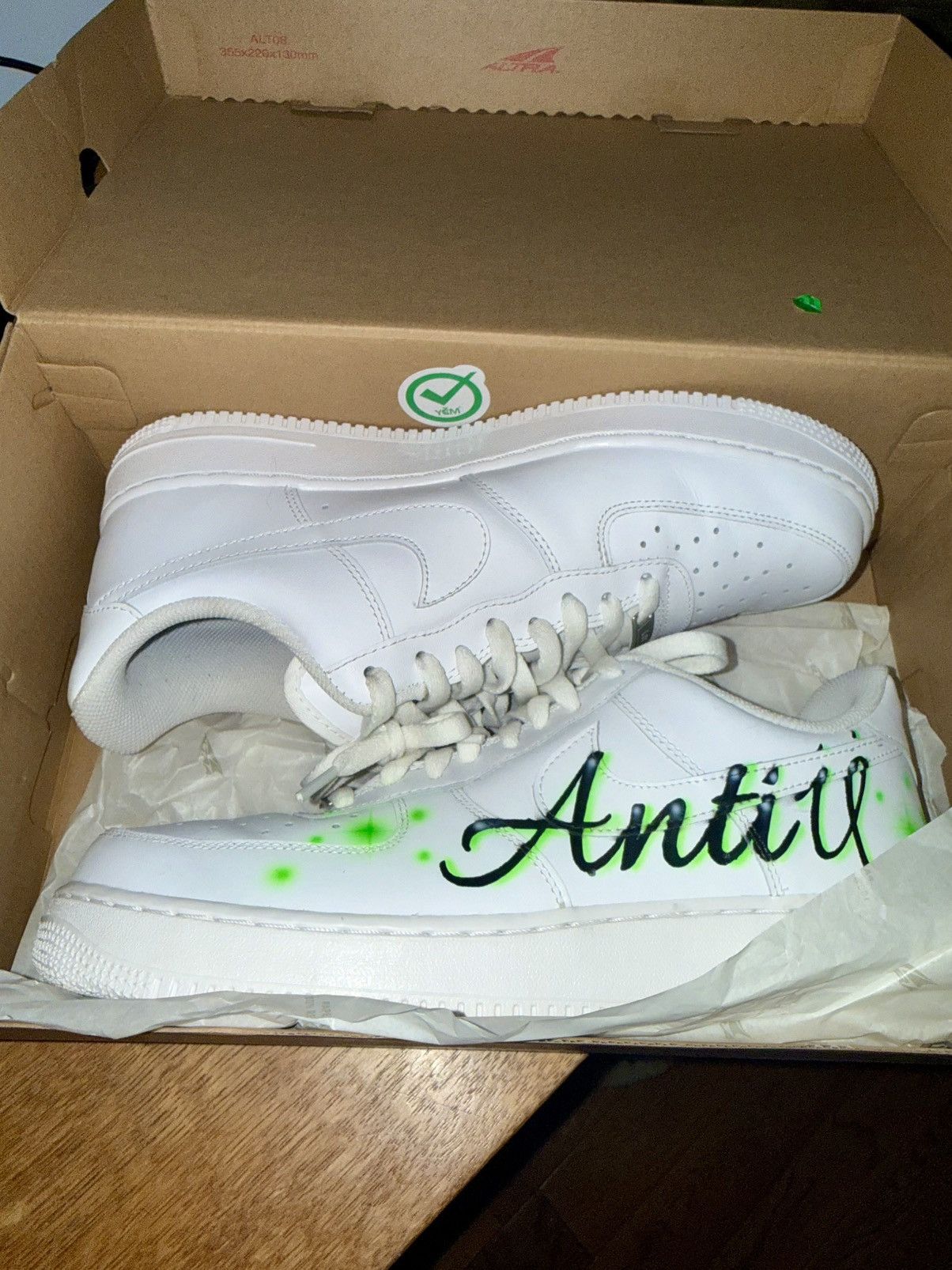 Nike Size 10.5 - Nike X ANTI Ü Air Force 1 Low ‘07 Custom Size US 10.5 / EU 43-44 - 3 Thumbnail