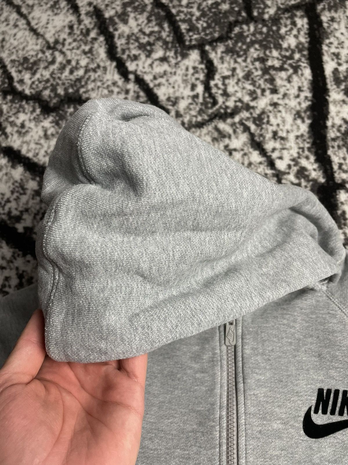Nike × Vintage Vintage 90’s Nike Full Zip Basic Gray Hoodie Size US M / EU 48-50 / 2 - 6 Thumbnail