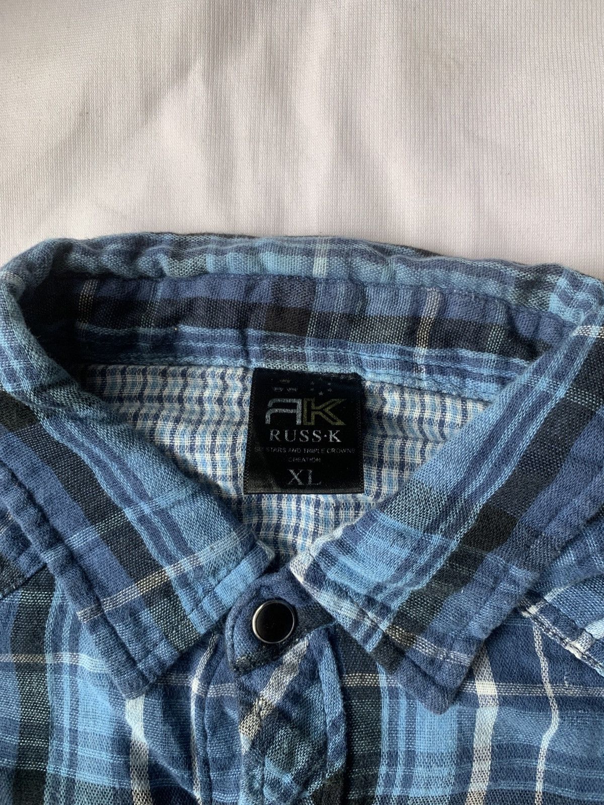 Japanese Brand Japanese Russ K Poem Plaid Flannel Size US XL / EU 56 / 4 - 7 Thumbnail