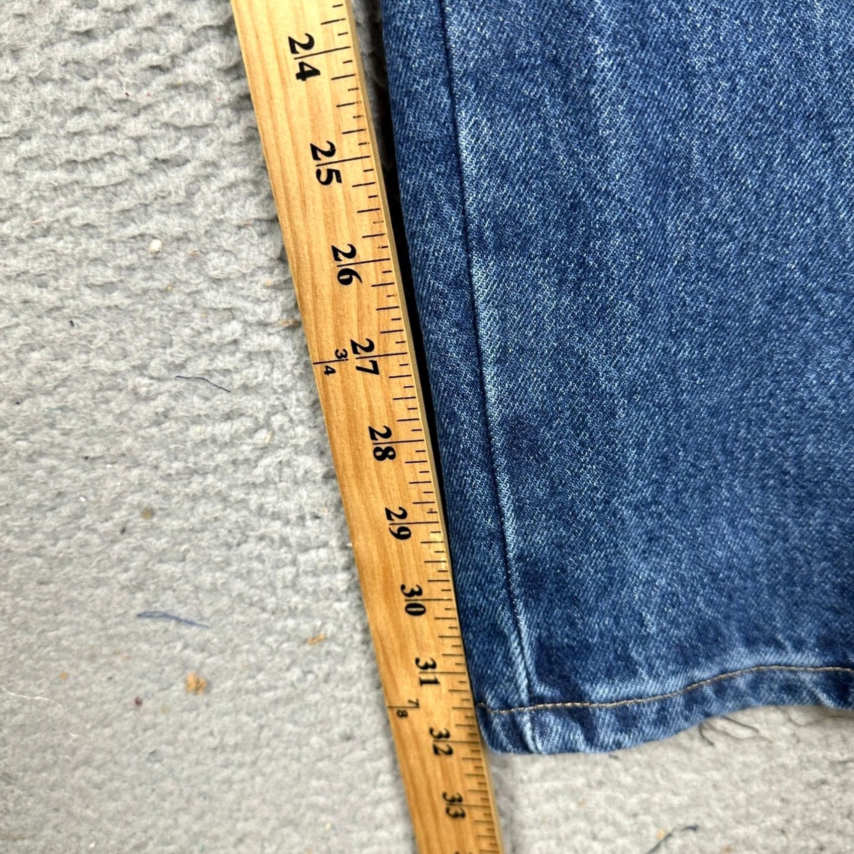 Wrangler Wrangler Five Star Premium Denim Jeans Regular Fit Straight Leg 46x32 Blue Mens Pants Regular Rise High 5-Pocket Denim Zip Button Mexico Size US 30 / EU 46 - 6 Thumbnail