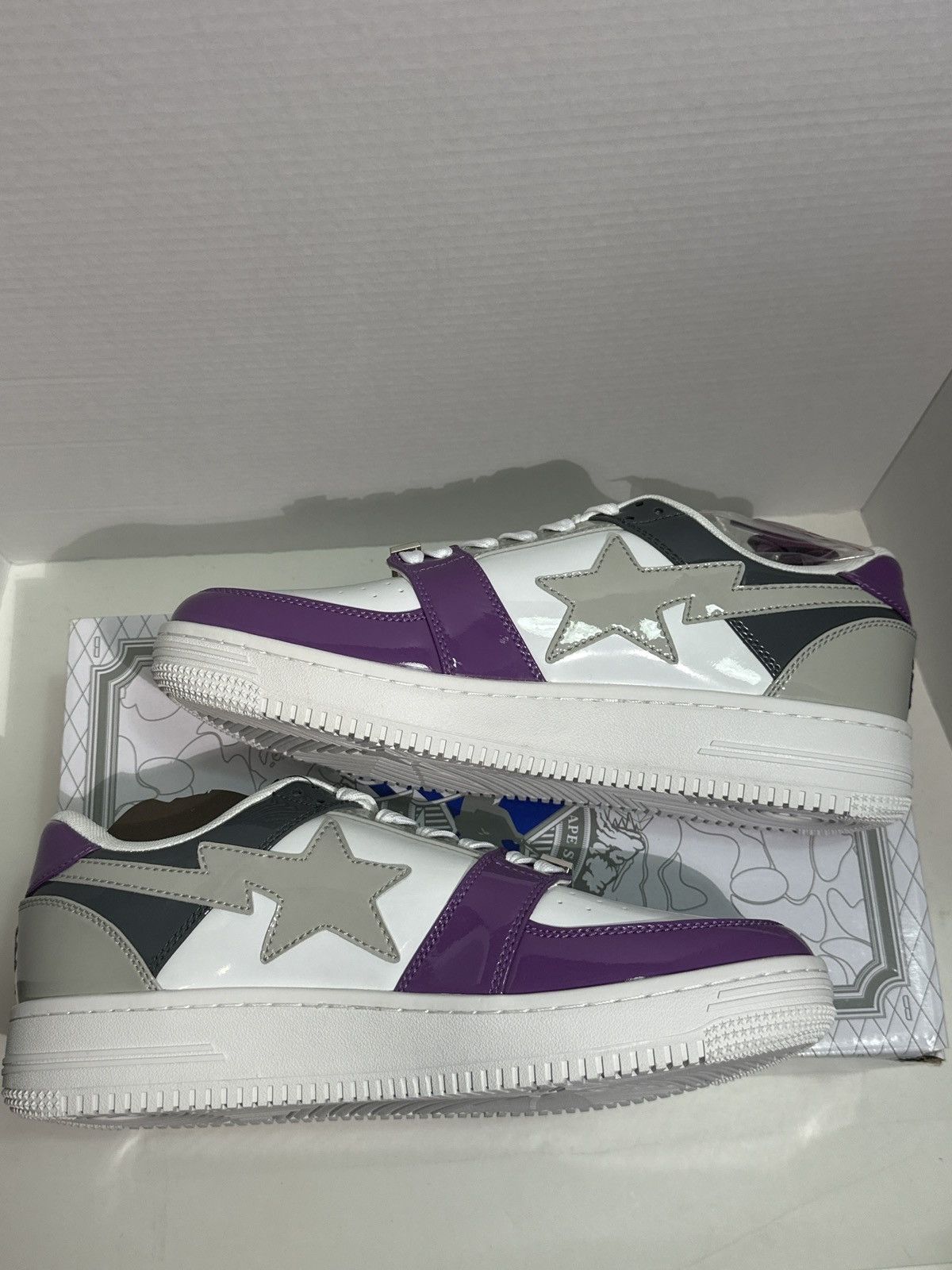 Bape BAPE SoHo NY 16th Anniversary Patent Leather Bapesta DS US11 Size US 11 / EU 44 - 3 Thumbnail