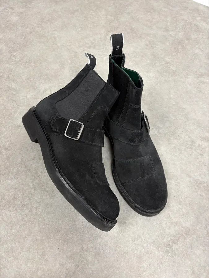 Paul Smith Paul Smith Black Suede Leather Buckle Classy Boots Size US 8.5 / EU 41-42 - 5 Thumbnail