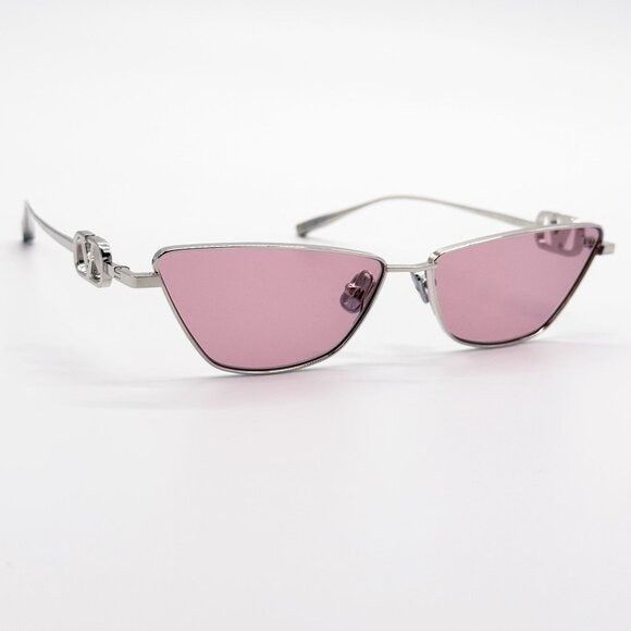 Valentino NEW VALENTINO SUNGLASSES VLS-135C SILVER/PINK WOMEN CAT EYE Size ONE SIZE - 2 Thumbnail