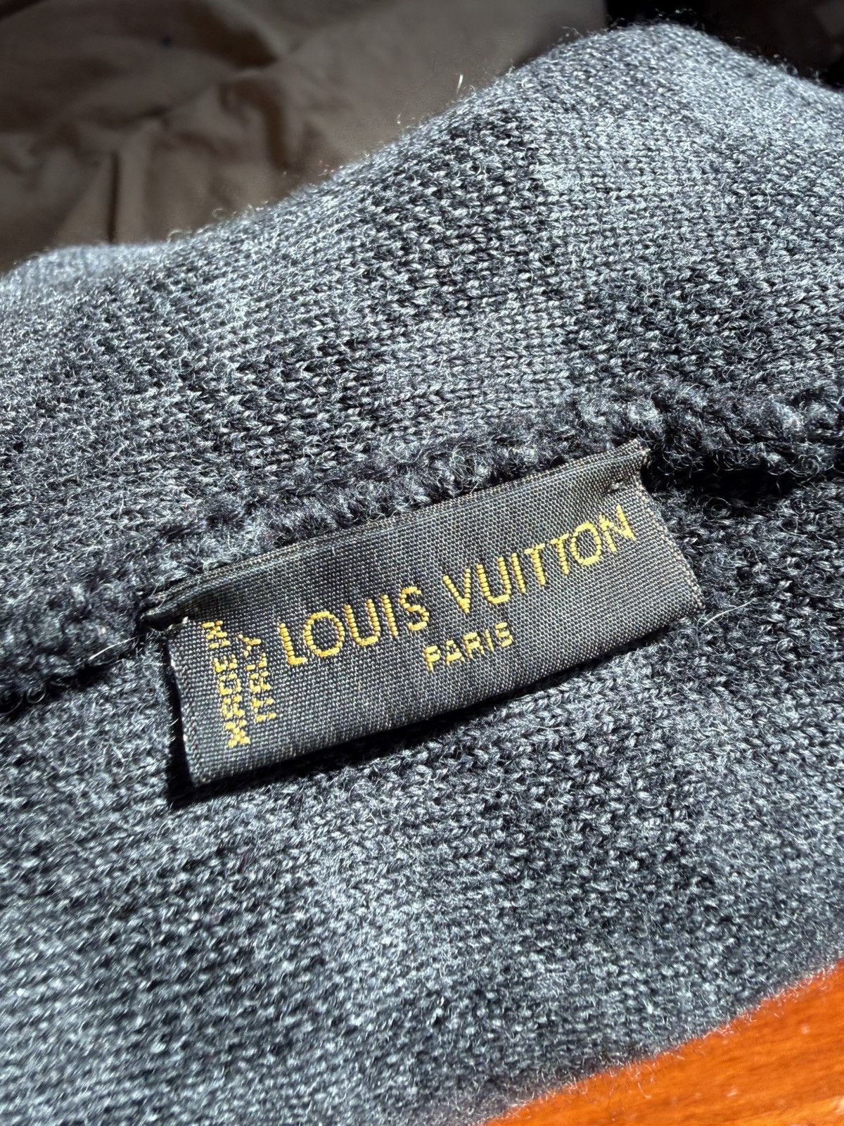 Louis Vuitton Louis Vuitton Beanie Damier Wool Black OS Size ONE SIZE - 9 Thumbnail