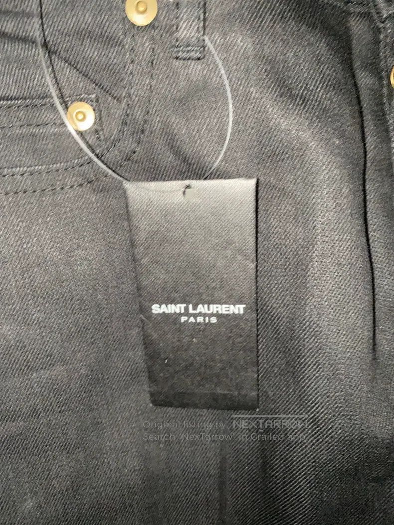 Saint Laurent Paris Saint Laurent Paris Waxed wash cut denim pants i Size US 30 / EU 46 - 6 Thumbnail