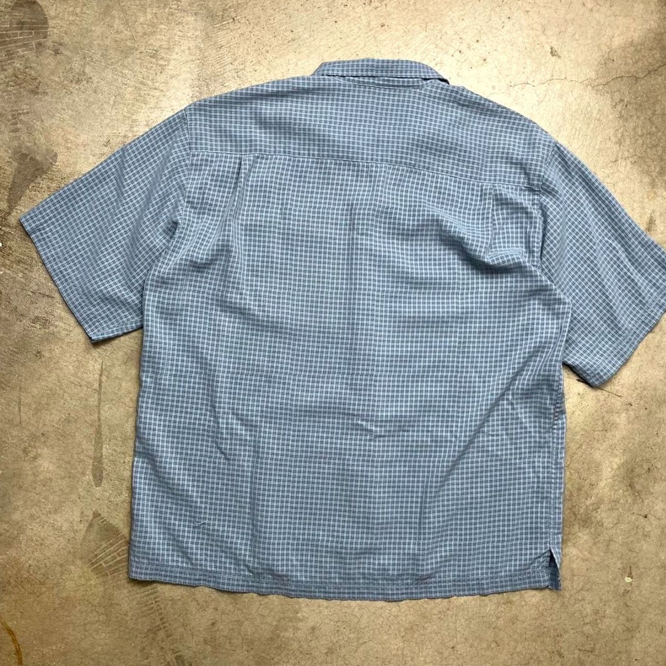 Haggar VINTAGE Haggar Camp Collar Short Sleeve Button-Up Shirt Blue Plaid XL Preppy Mens Regular Button-Up Size US XL / EU 56 / 4 - 5 Thumbnail