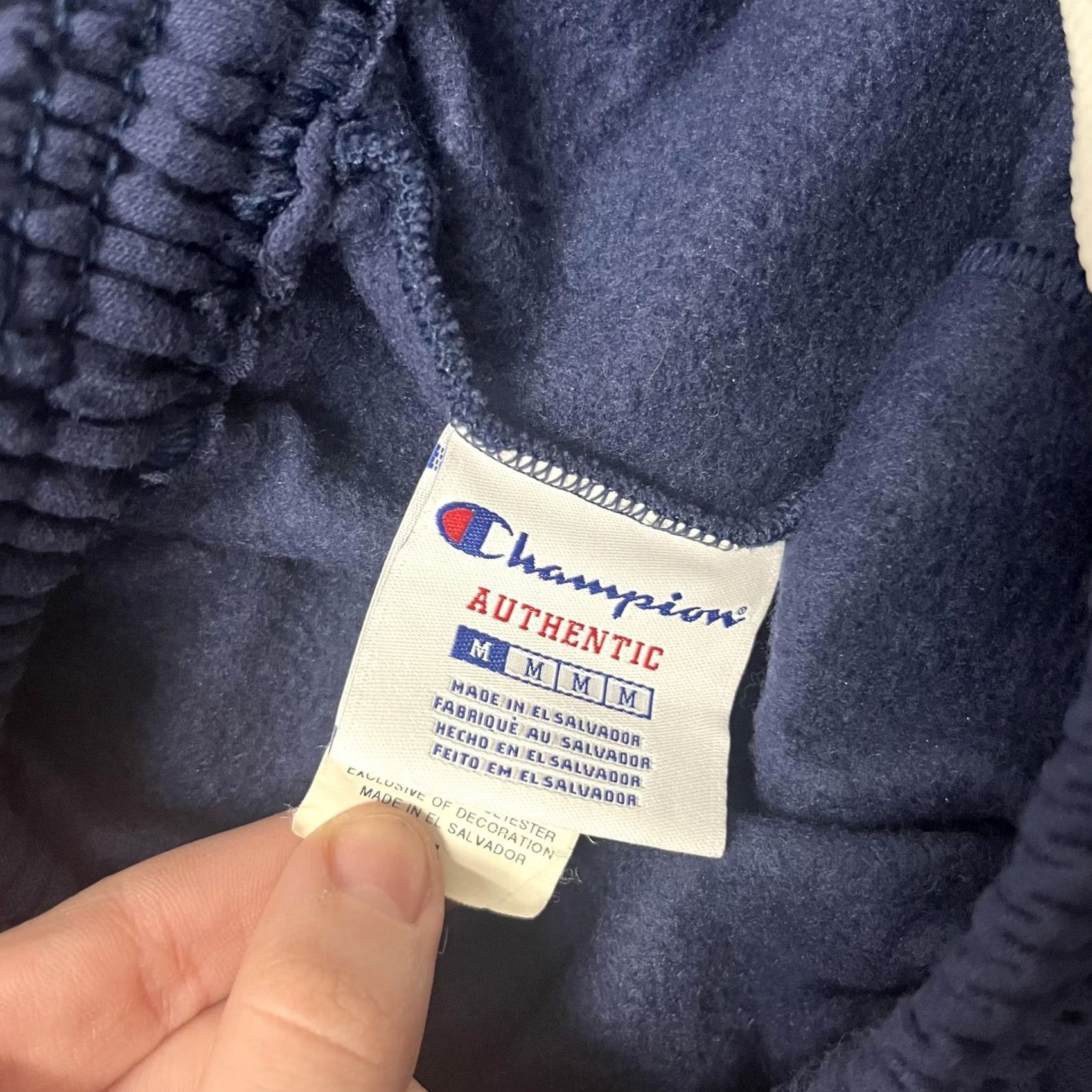 Champion Champion Sweatpants Mens Medium Blue Fleece Joggers Elastic Waist Pockets Logo Size US 31 - 3 Thumbnail