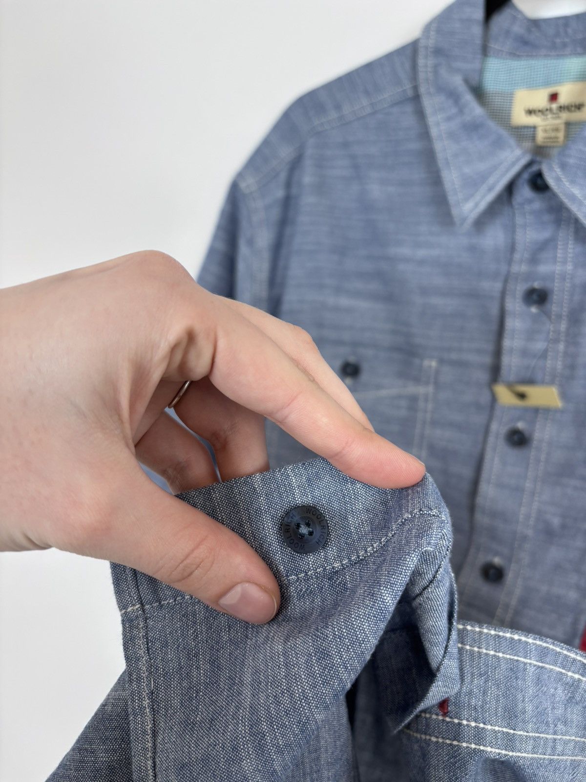 Woolrich Woolen Mills Woolrich NWT Men’s Blue Short Sleeve Shirt Casual Summer Size US XL / EU 56 / 4 - 10 Thumbnail
