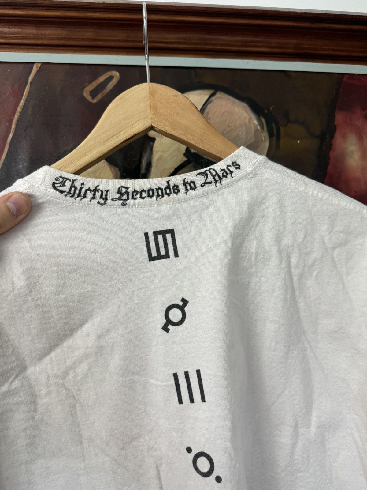 Band Tees Vintage 2009 Thirty Seconds To Mars Rock Band Tour Tee Rare Size US L / EU 52-54 / 3 - 3 Thumbnail