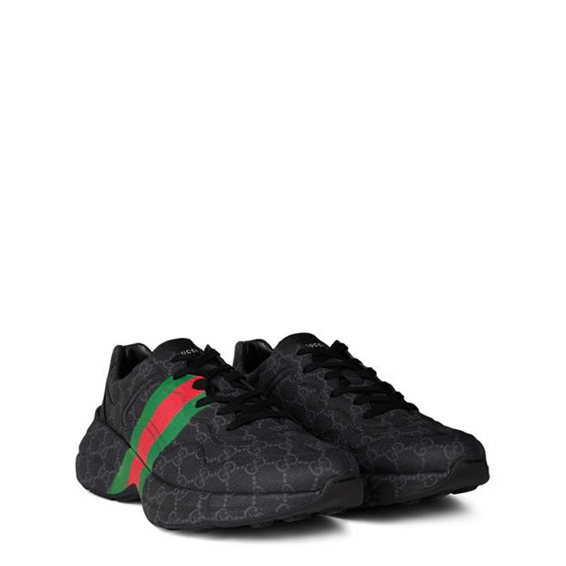 Gucci Rhyton Web Sneakers Size US 8 / EU 41 - 3 Thumbnail