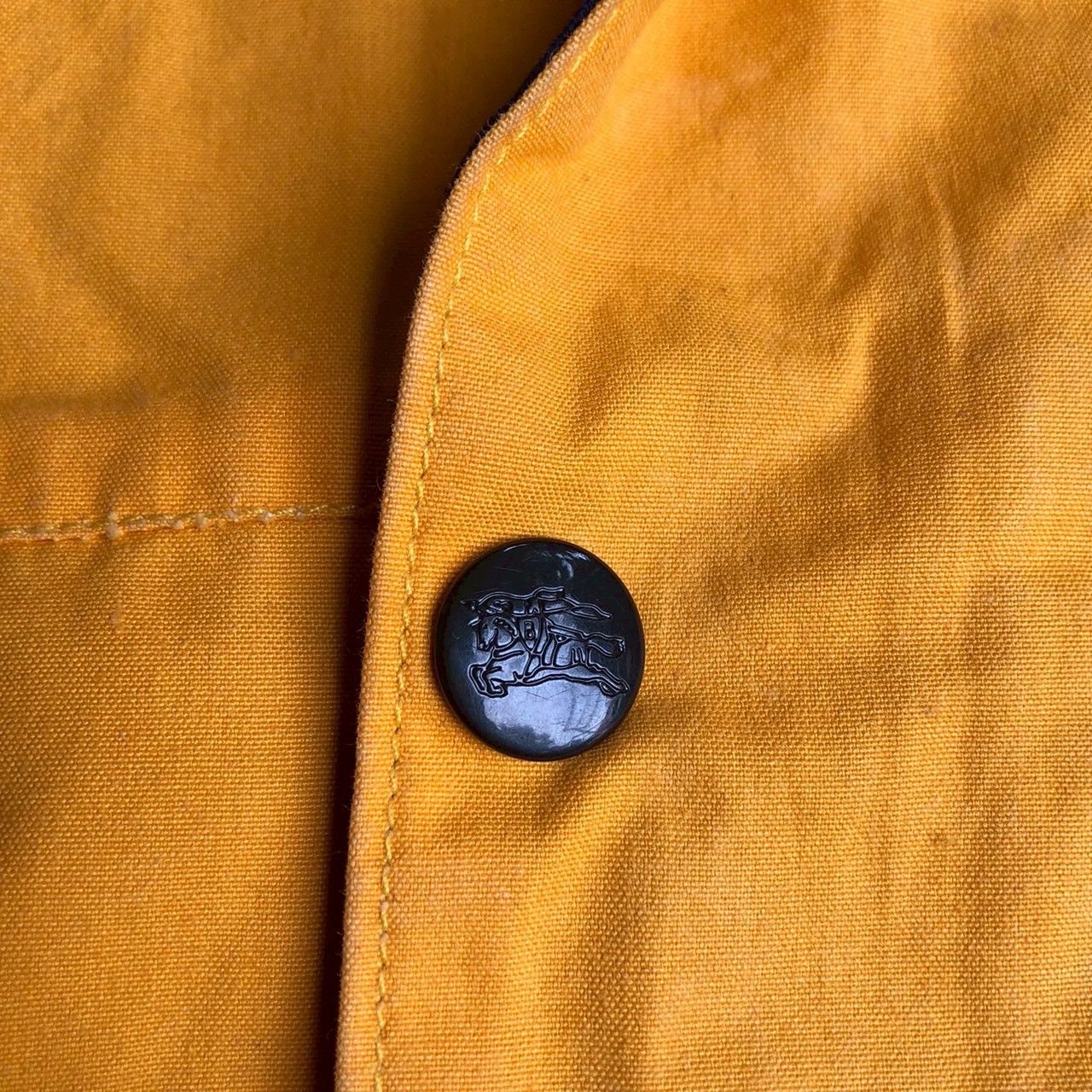 Burberry Vintage 90s Burberrys Nova Check Lined Yellow Jacket Size US L / EU 52-54 / 3 - 7 Thumbnail