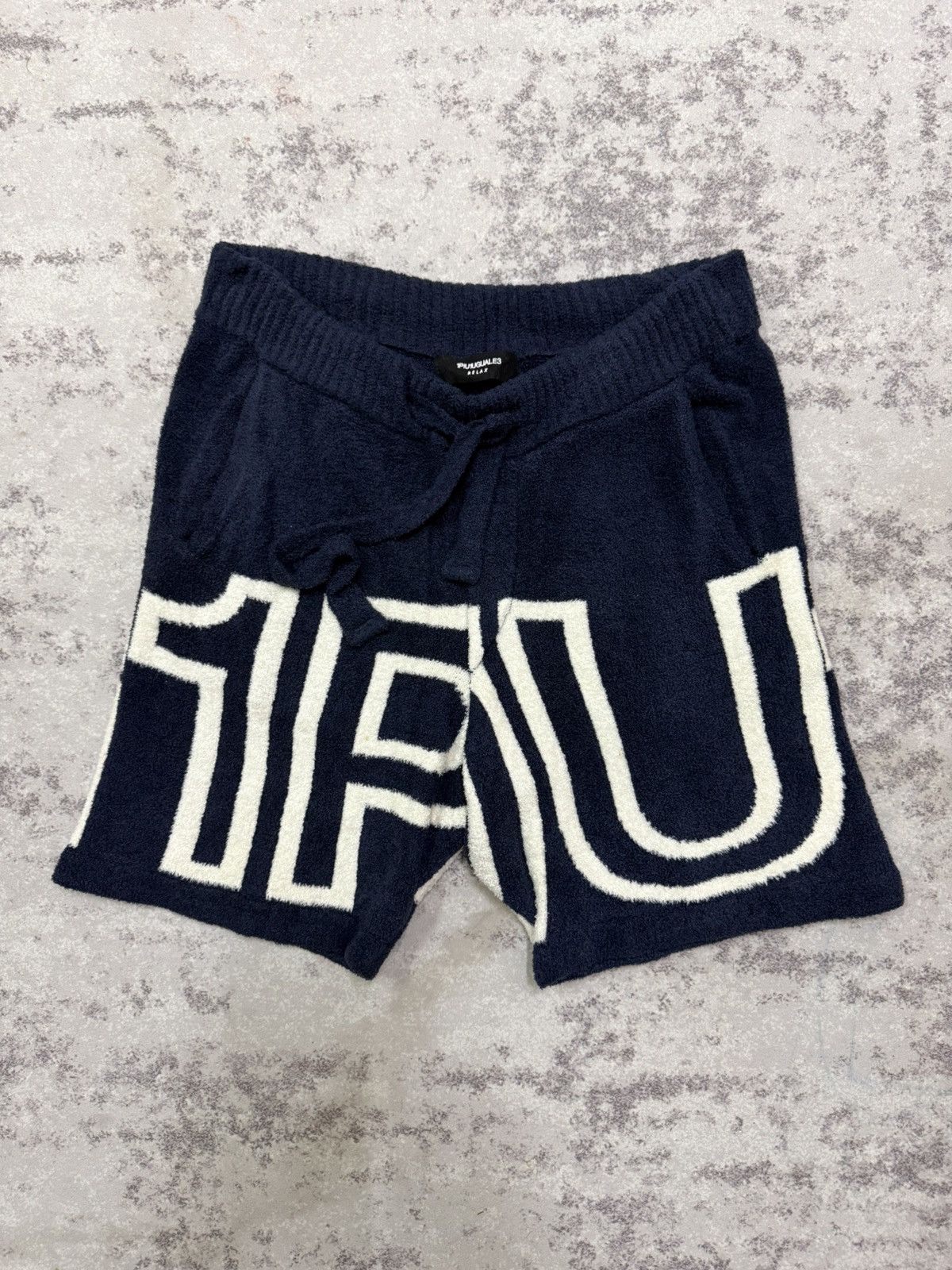 Japanese Brand 1PIU1UGUALE3 relax full print fleece short pants Size US 29 - 3 Thumbnail