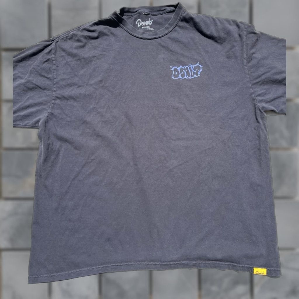 Vintage Men’s Donut T-Shirt Black 3XL Oversized Media Street Hip Hop City Shirt Men Size US XXL / EU 58 / 5 - 1 Thumbnail