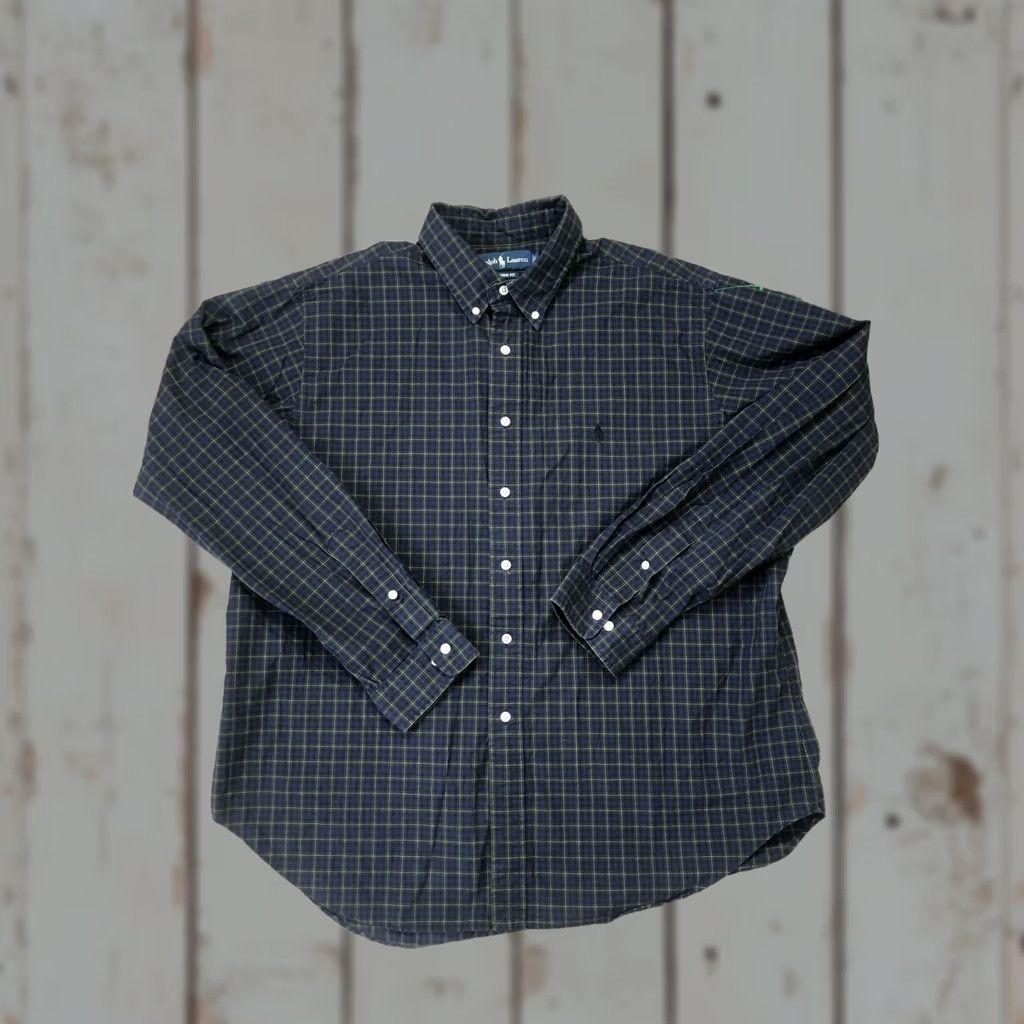 Ralph Lauren Ralph Lauren Shirt Mens 2XL Green Plaid Button-Down Long Sleeve Pony Logo Shirt Size US XXL / EU 58 / 5 - 1 Thumbnail