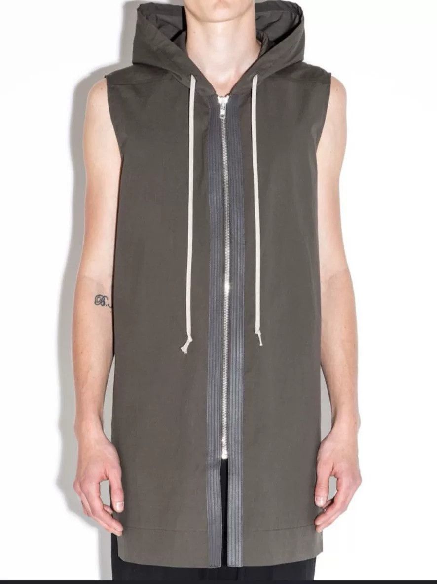 Rick Owens Rick Owens Zip Hooded Vest Jacket Size US S / EU 44-46 / 1 - 1 Thumbnail