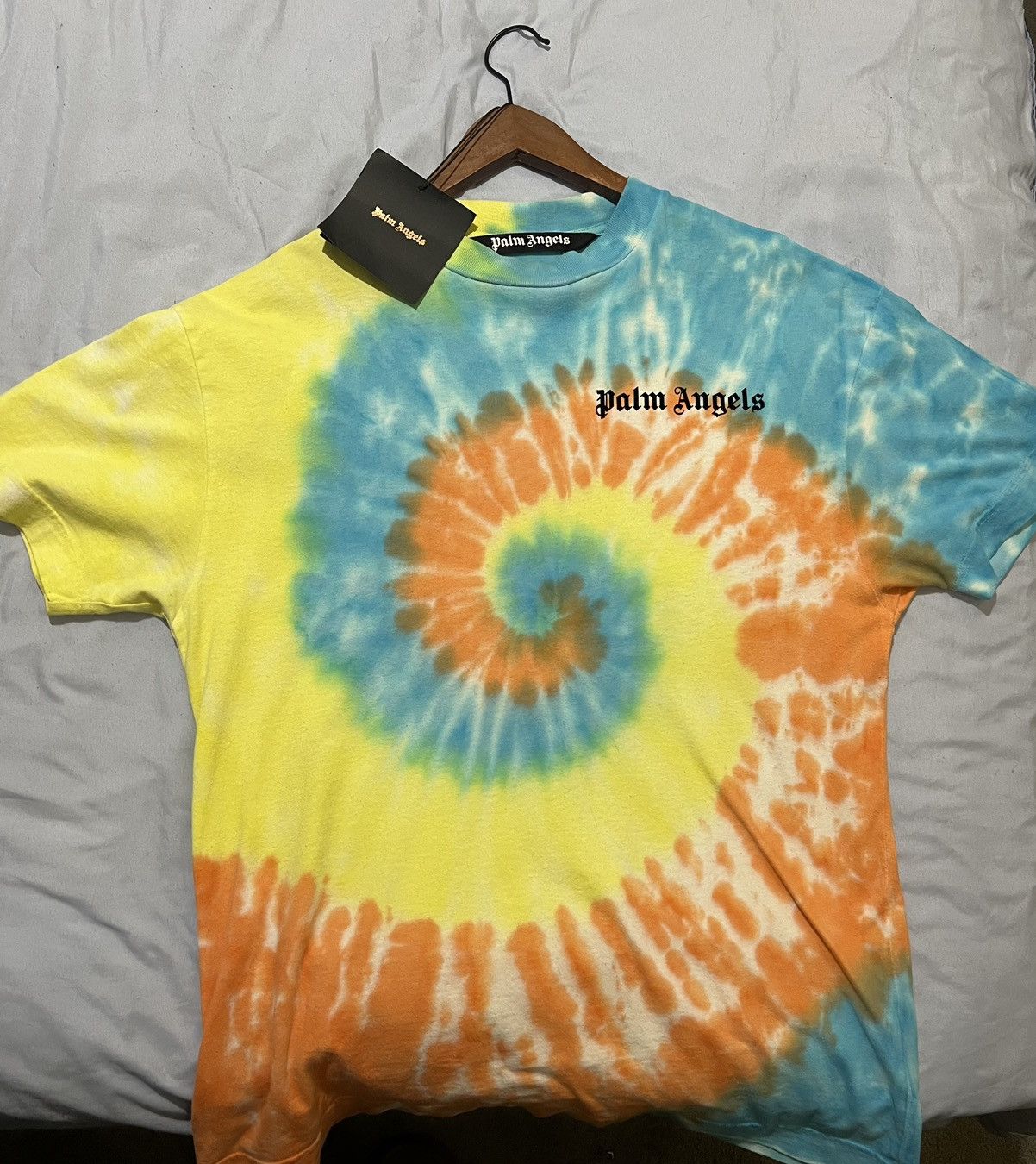 image of Palm Angels Tie-Dye Ss20 in Yellow, Men's (Size Medium)