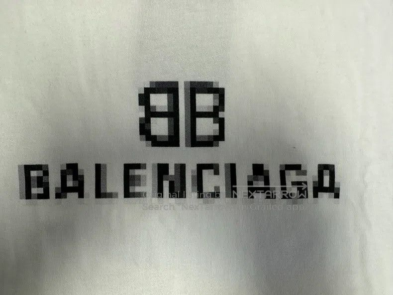 Balenciaga Balenciaga Mosaic Blurred BB Letter Loose Short Sleeve Size US XS / EU 42 / 0 - 3 Thumbnail