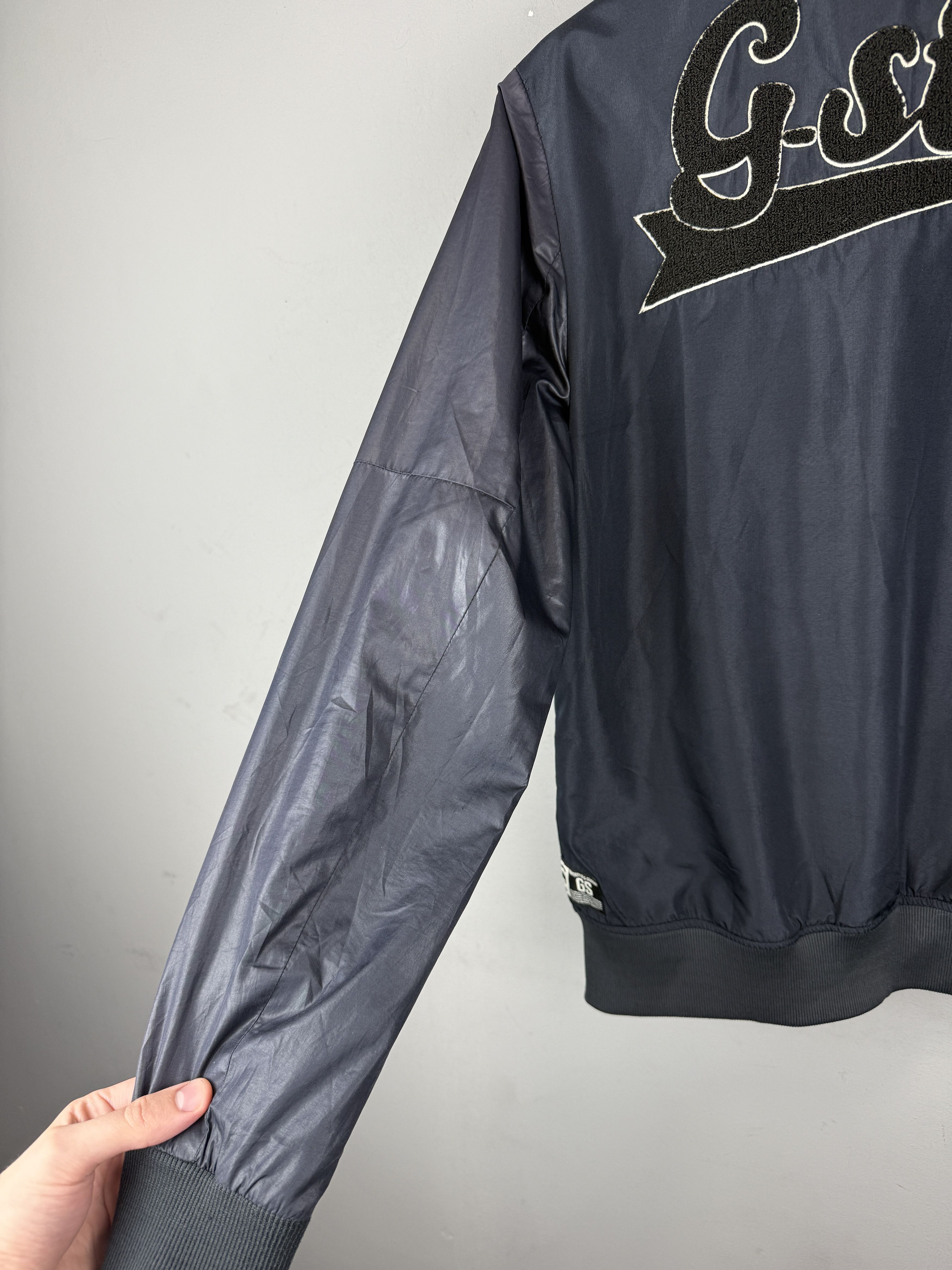 G-Star G-Star Raw Baseball Bonded Bomber Back Logo Nylon Dark Blue Size US L / EU 52-54 / 3 - 13 Thumbnail