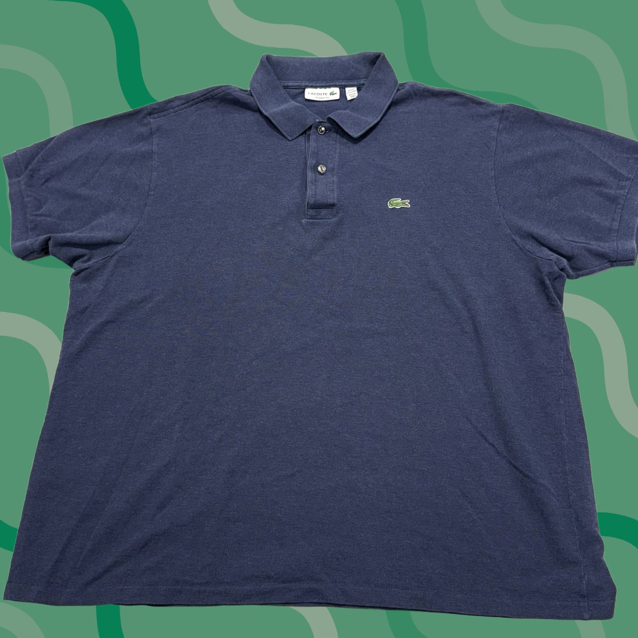 Lacoste Lacoste Polo Shirt Mens 3XL Blue Short Sleeve Cotton Tennis Golf Preppy Logo Embroidered Shirt Mens Size US XXL / EU 58 / 5 - 1 Thumbnail