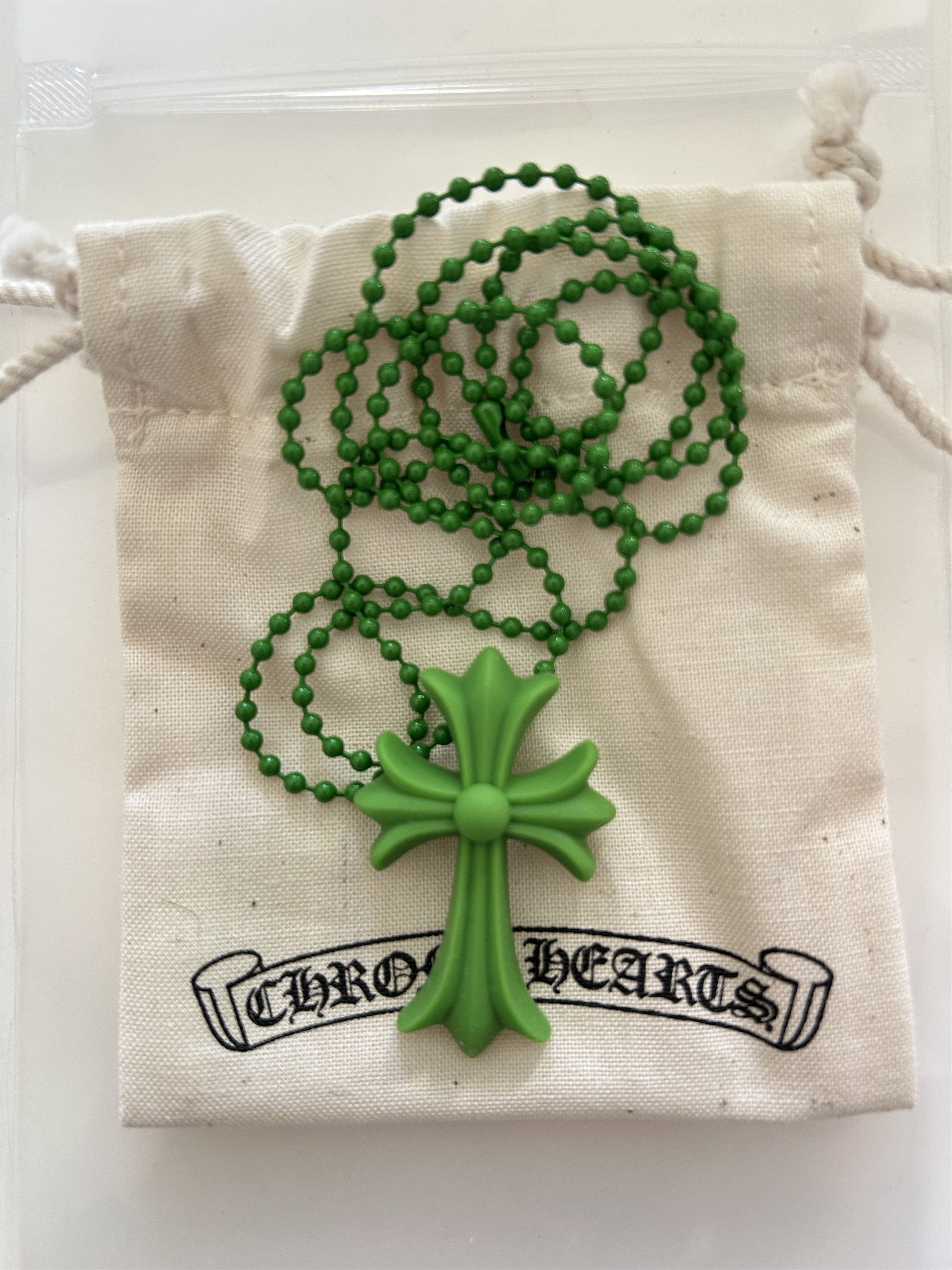 Chrome Hearts Chrome Hearts Green Silicon Cross Size ONE SIZE - 1 Thumbnail