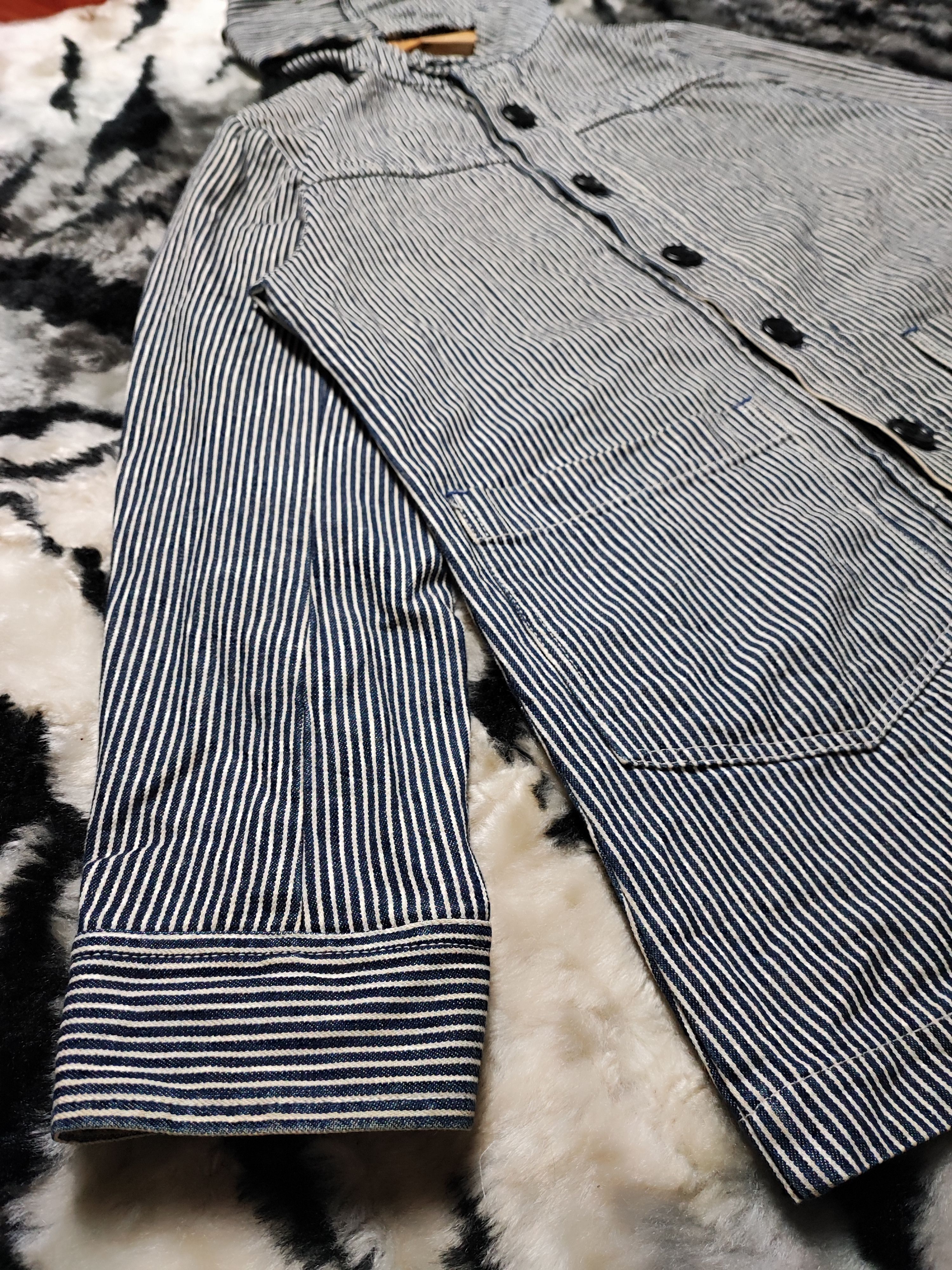 If Six Was Nine Super Hakka Herringbone Denim Stripe Wabash Size US L / EU 52-54 / 3 - 4 Thumbnail