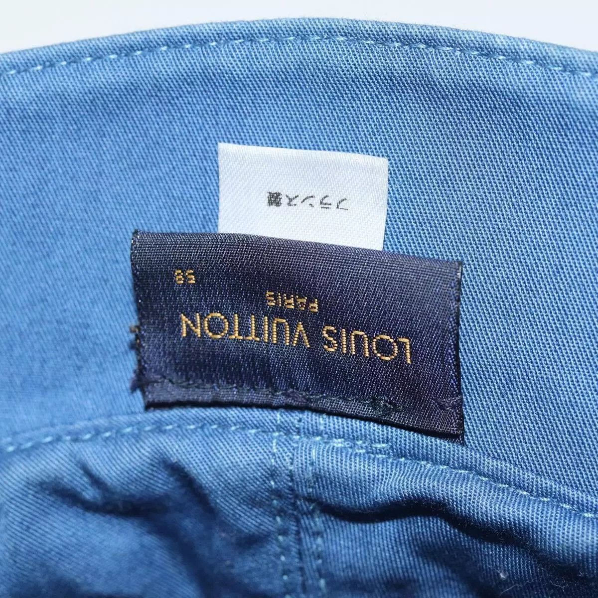 Louis Vuitton LOUIS VUITTON Monogram Hat Cotton Denim Blue Size ONE SIZE - 11 Thumbnail