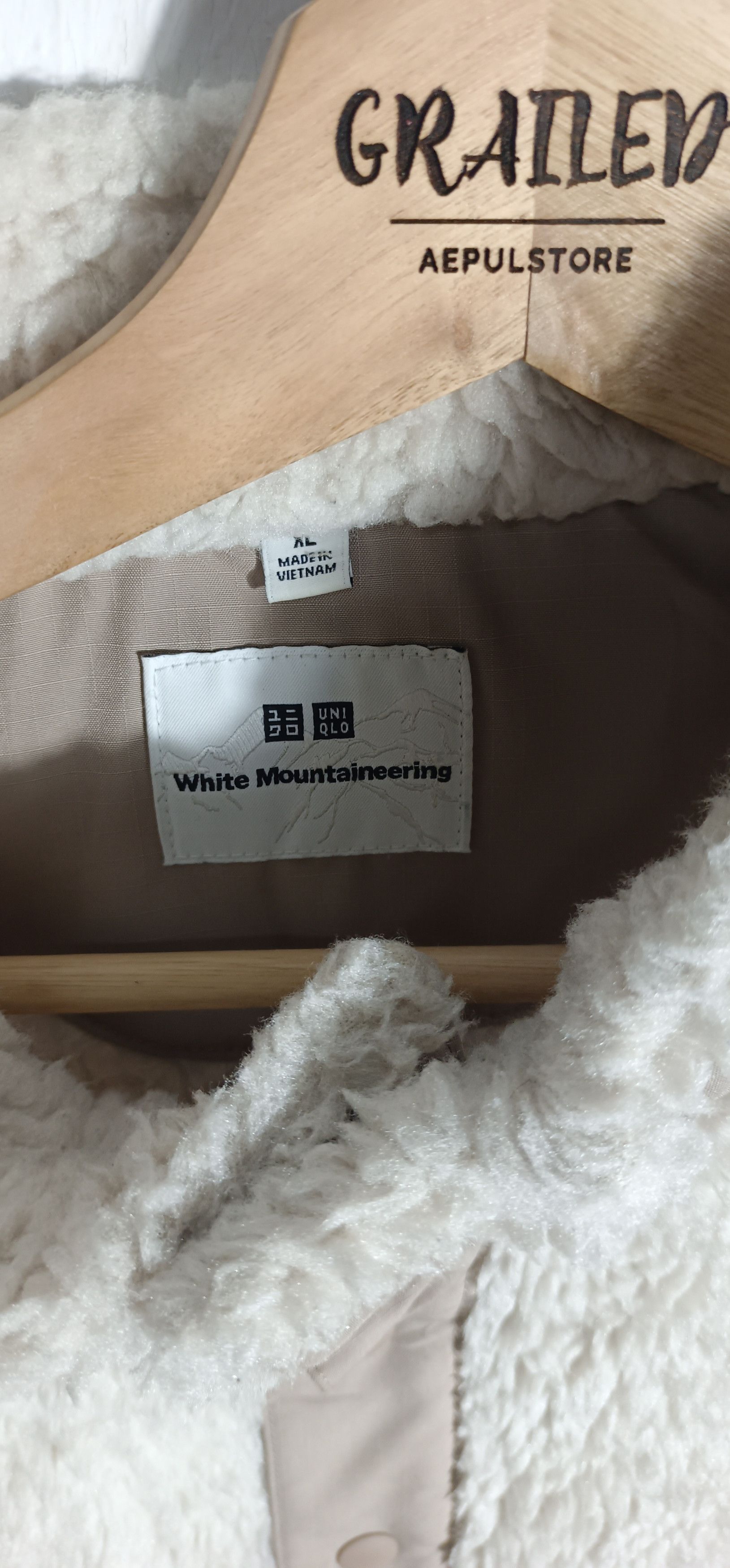 White Mountaineering White Mountaineering Uniqlo Sherpa Fleece White Sweatshirt Size US XL / EU 56 / 4 - 5 Thumbnail